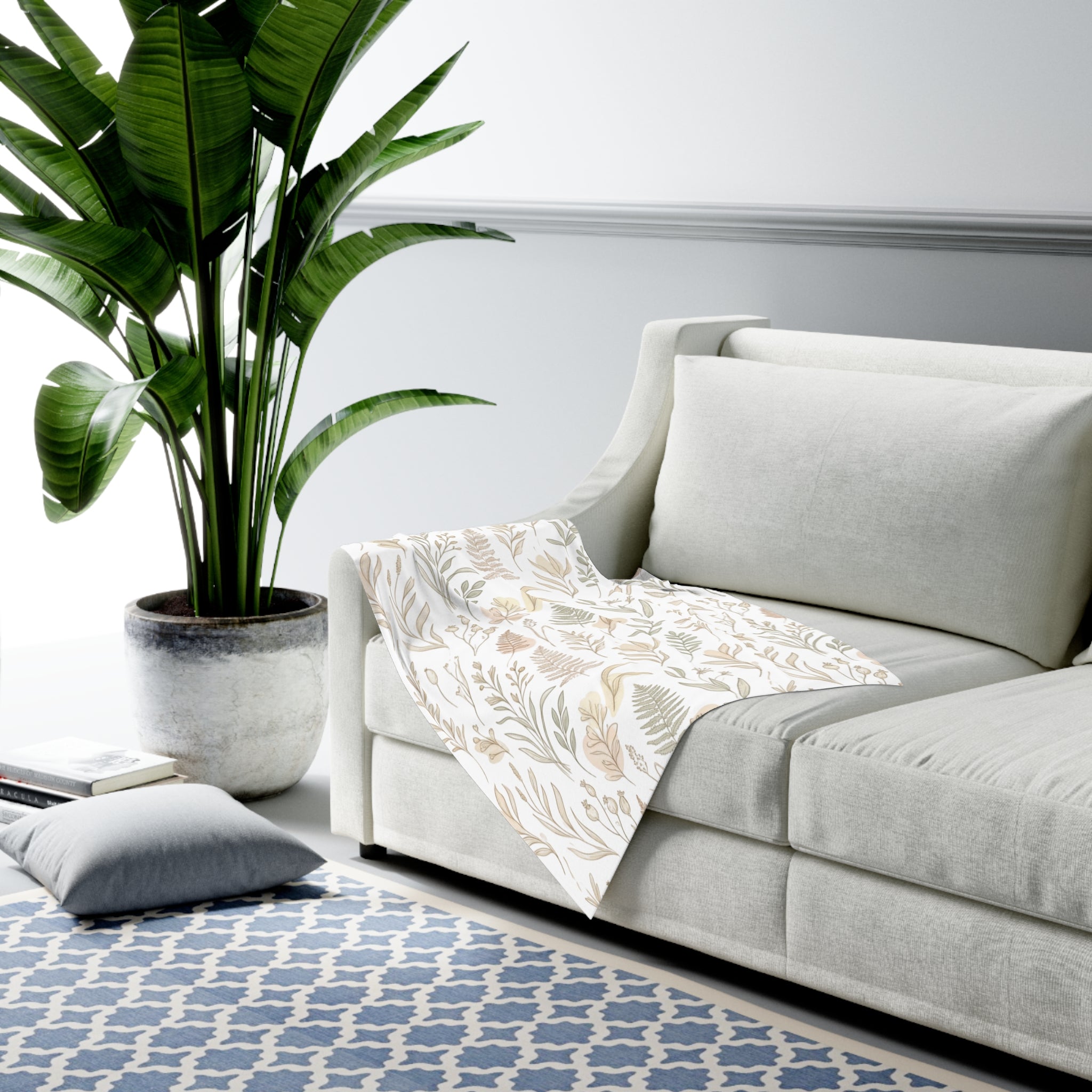 Baby Swaddle Blanket | Gender Neutral Botanical Newborn Wrap