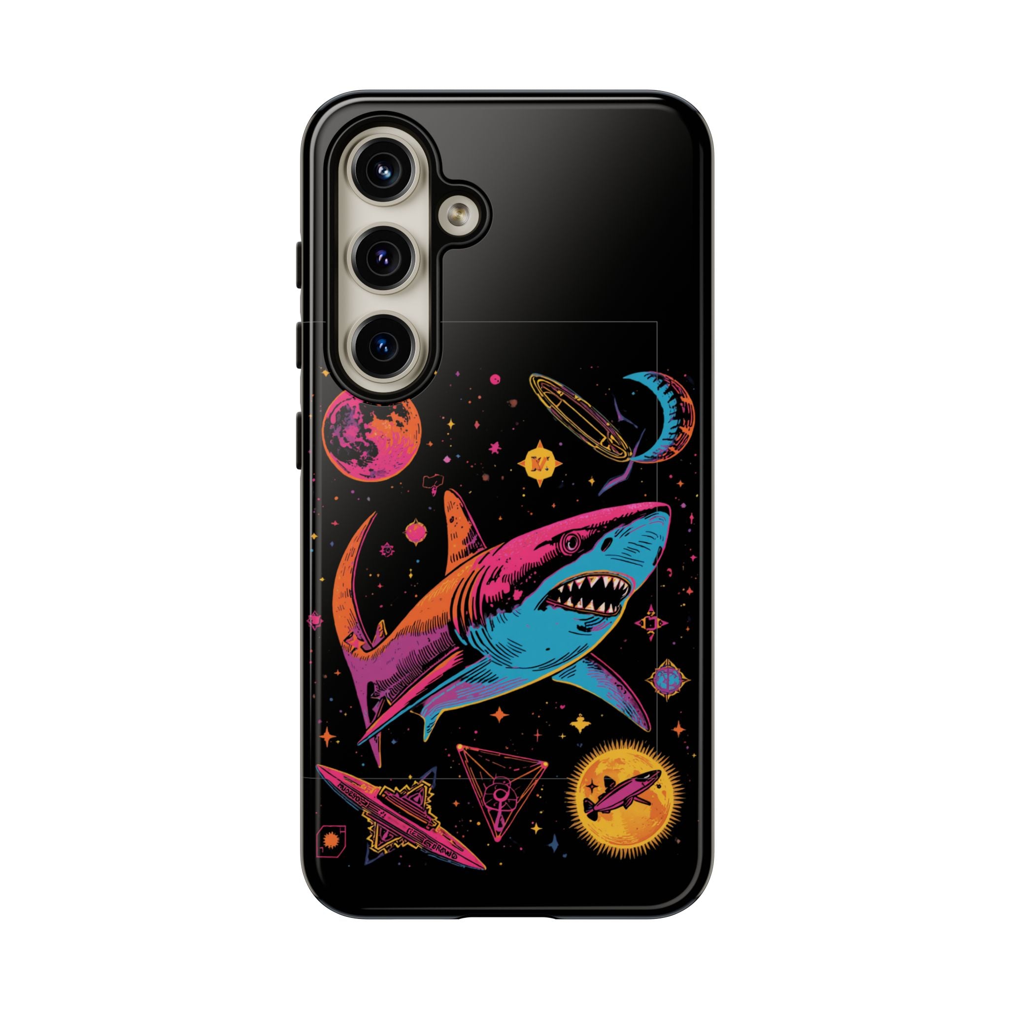 Phone Cases | Neon Space Shark Case
