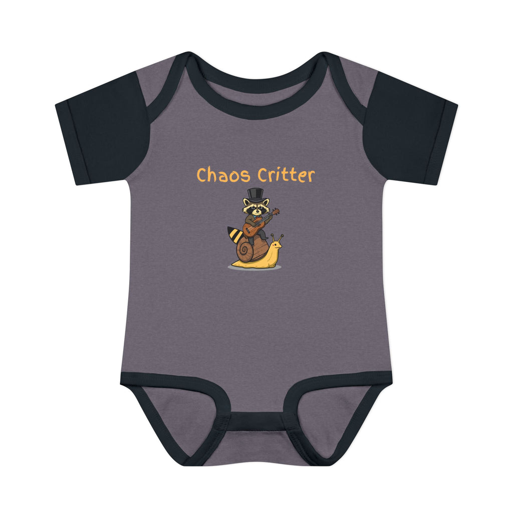 Baby Bodysuit | 'Chaos Critter' Playful Racoon Baby Onesie