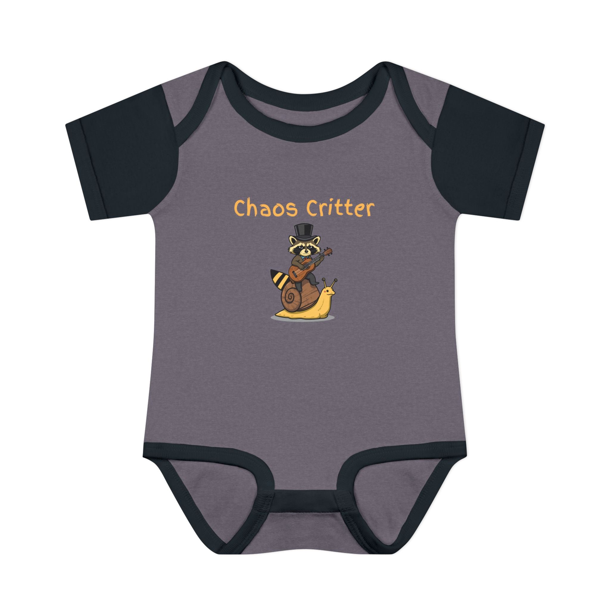 Baby Bodysuit | 'Chaos Critter' Playful Racoon Baby Onesie