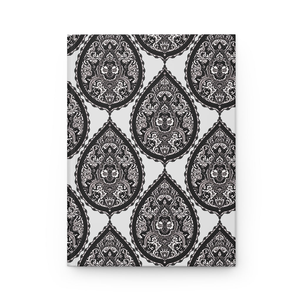 Journal | Classic Black White Damask Pattern Hardcover Notebook