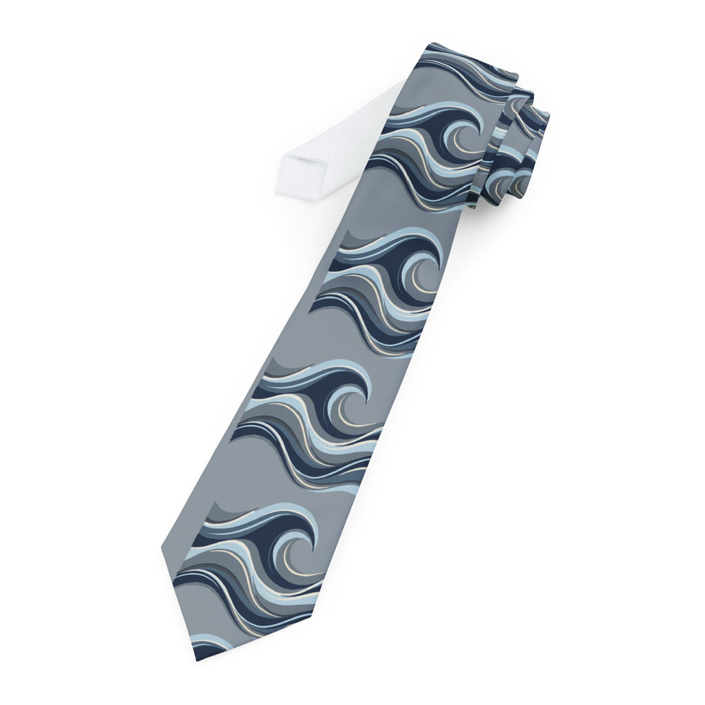 Necktie | Textured Ocean-Stripe Tie for Formal Wear