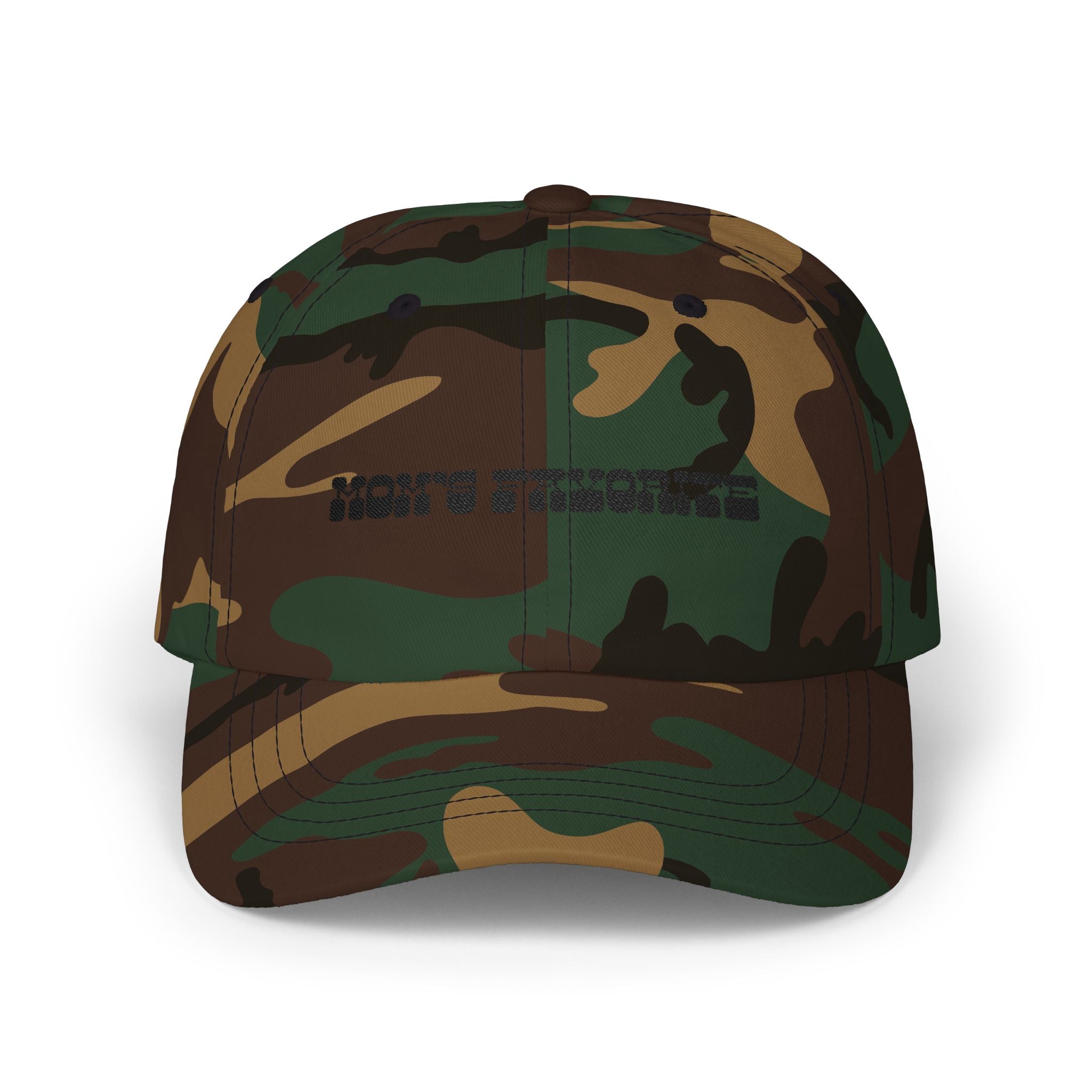 Hat | Dad Cap with Embroidered Text 'Mom's Favorite' Cap