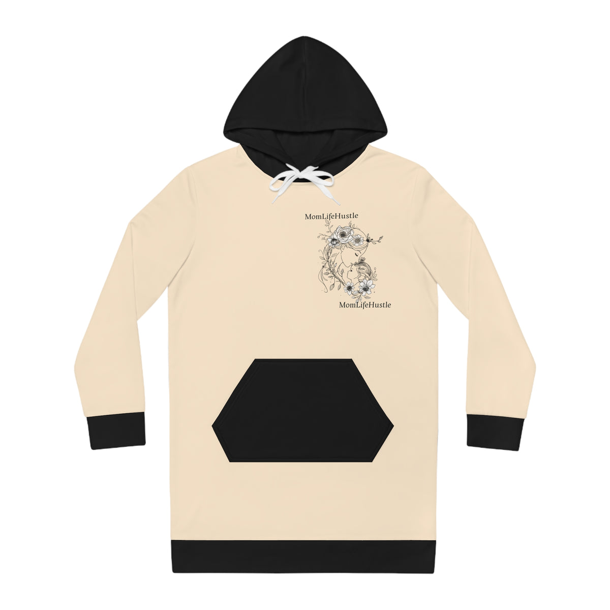 MomLifeHustle Hooded Dress