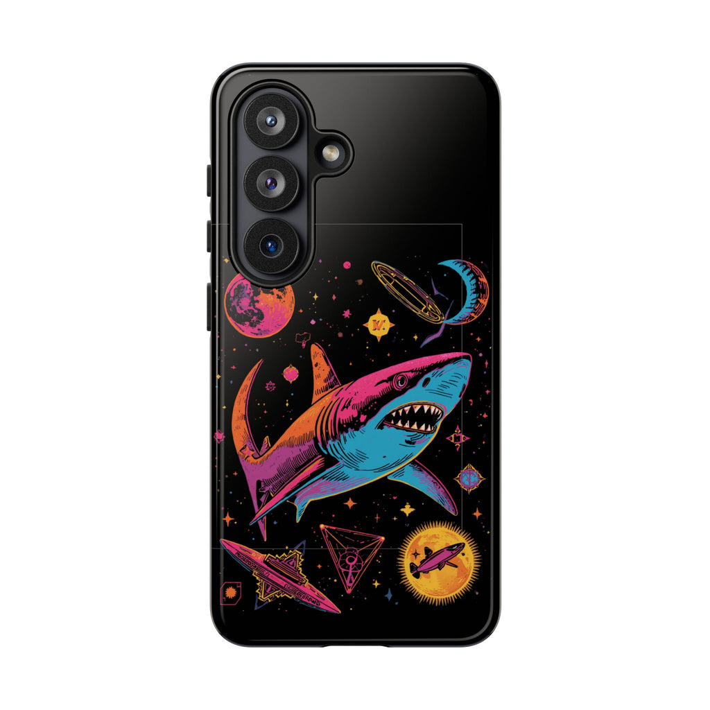 Phone Cases | Neon Space Shark Case