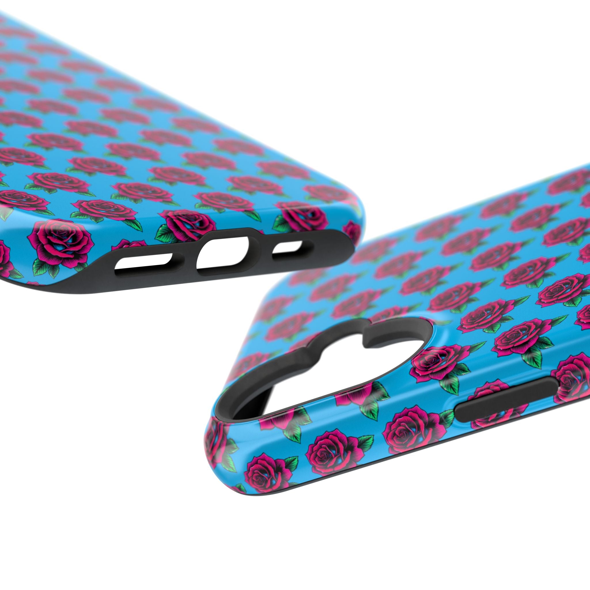 Phone Cases | Bright Rose Pattern Magnetic Impact-Resistant Case