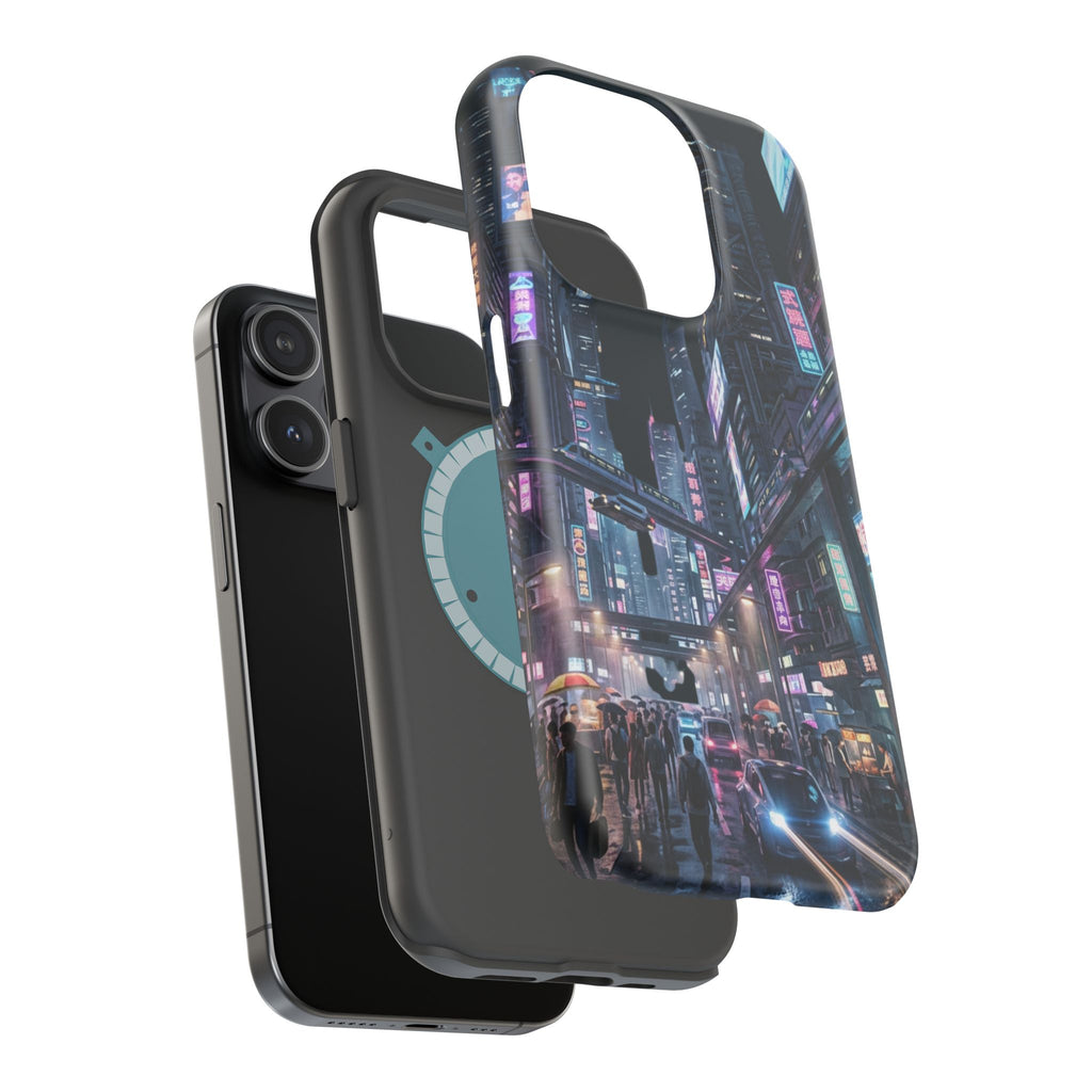 Phone Case | Cyberpunk City Magnetic Impact-Resistant Phone Cover