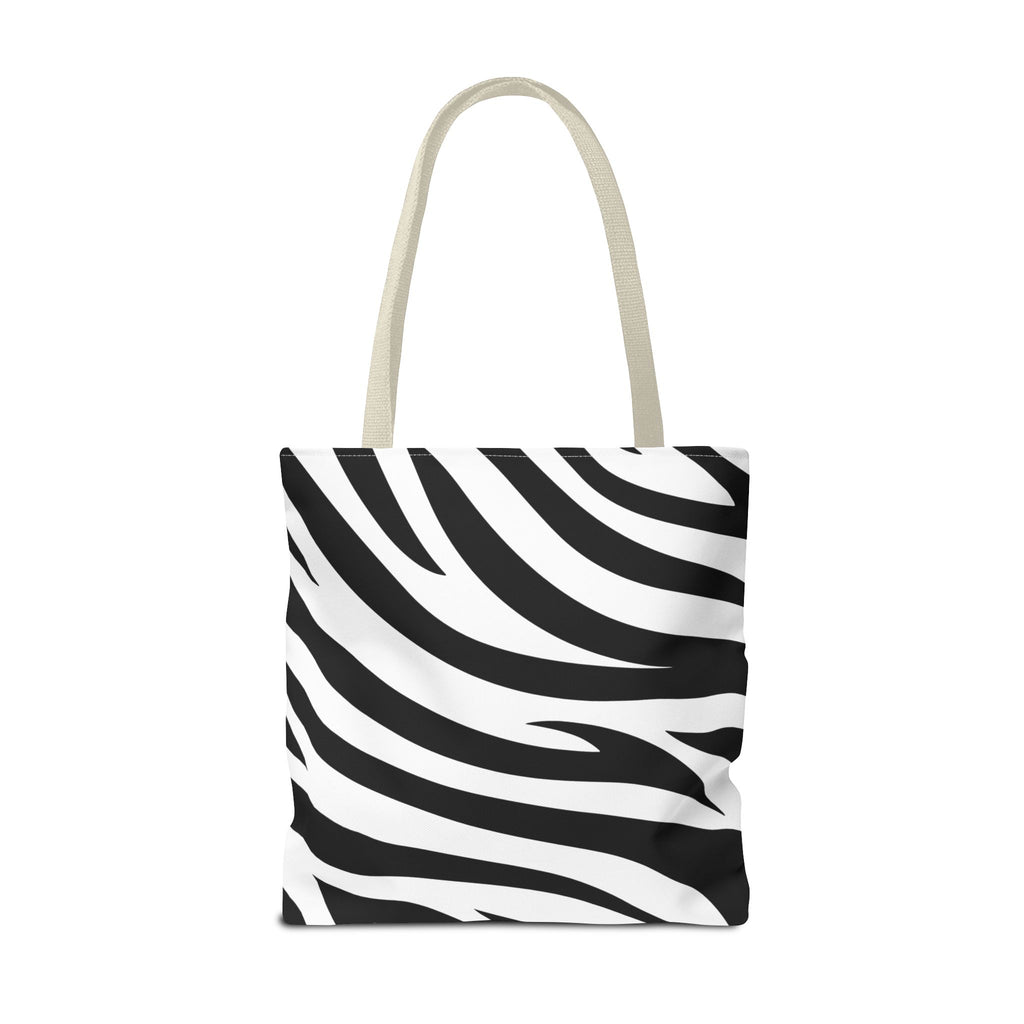 Tote Bag — Black & White Zebra Print  Fashion Tote