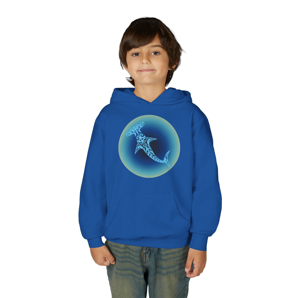 Tribal Hammerhead Youth Hoodie