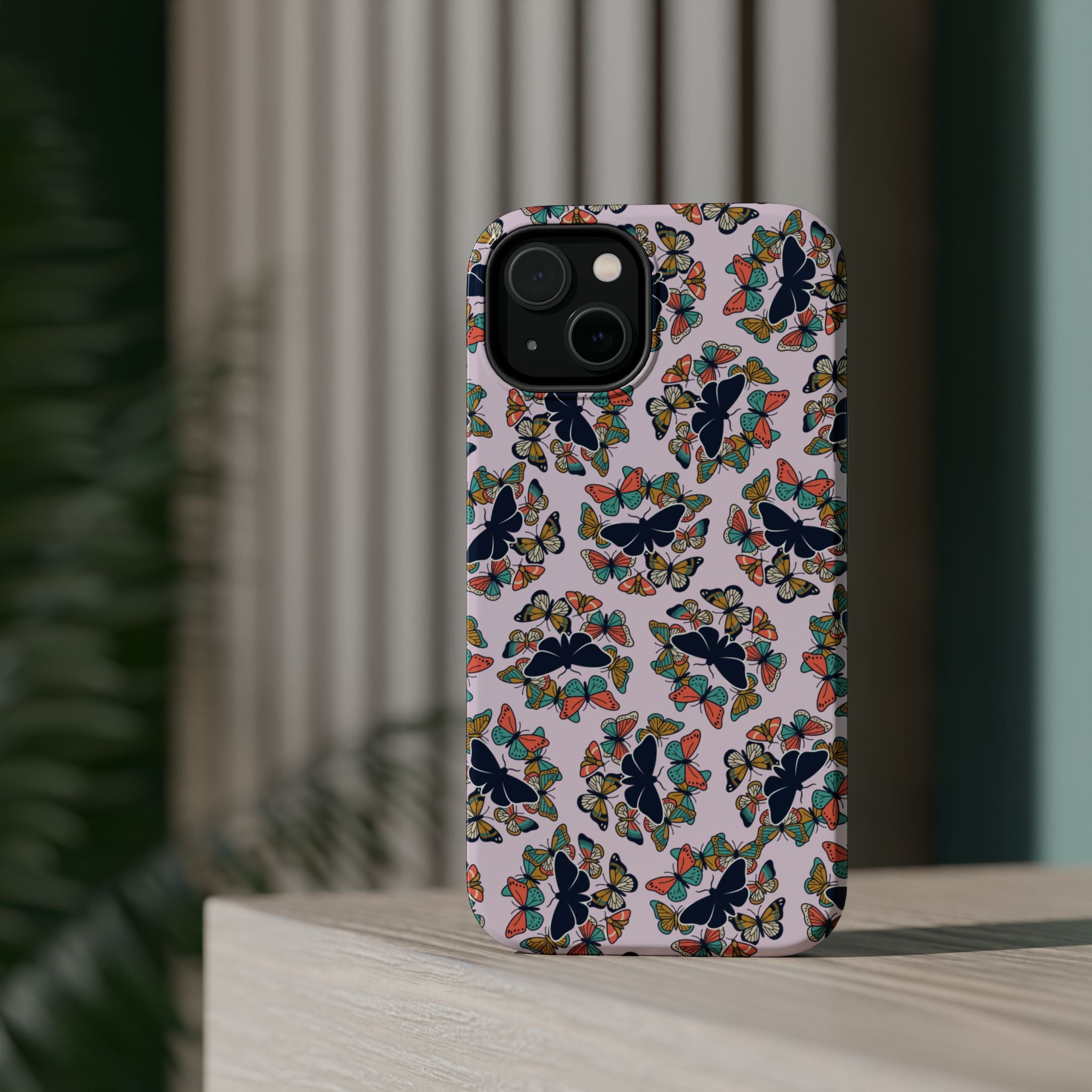 Phone Cases | Pastel Butterflies and Moths Pattern Magnetic Impact-Resistant Case