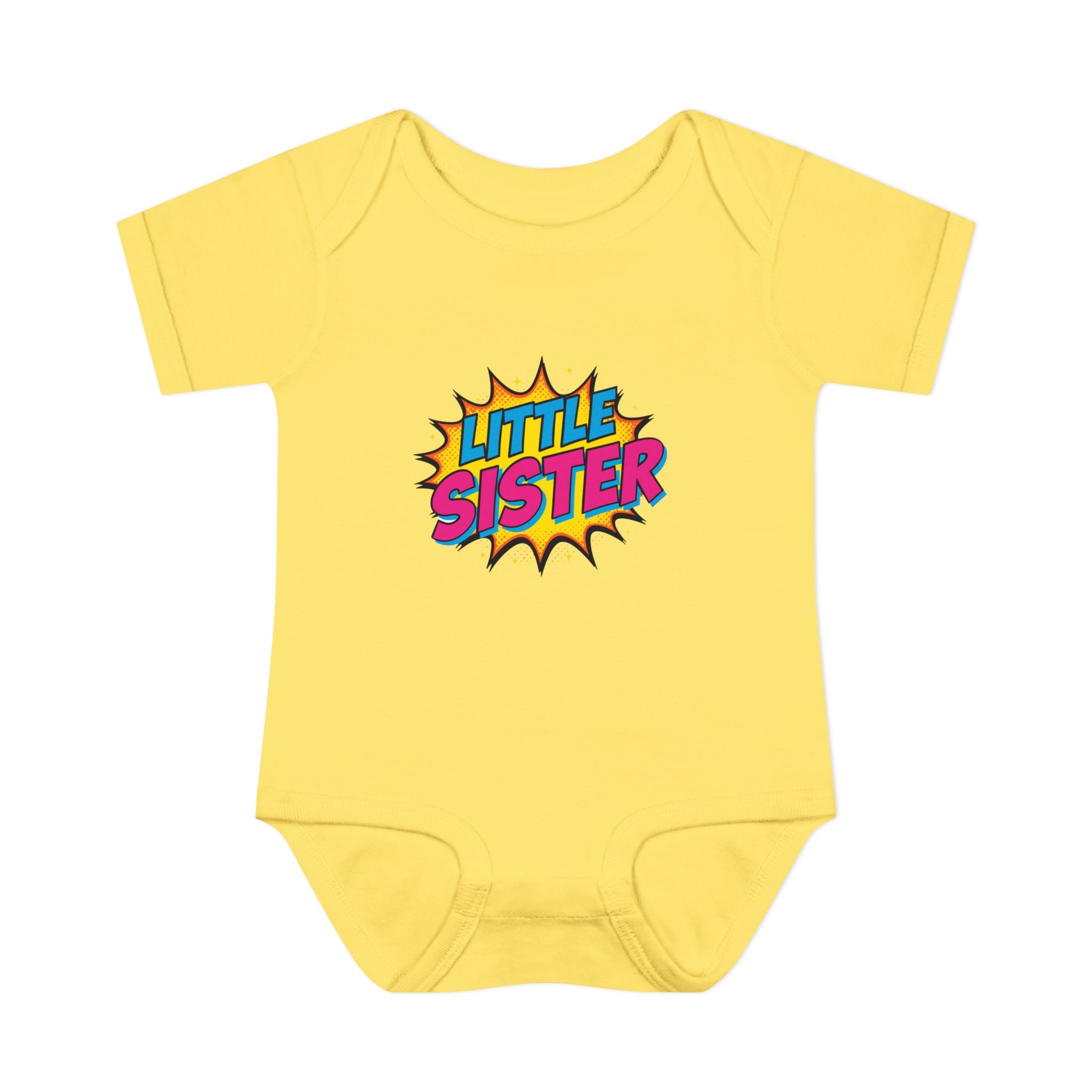 Baby Bodysuit | 'Little Sister' Comic Pop Art Infant Onesie