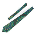 Necktie | Elegant Teal & Green Peacock Feather Pattern Formal Tie