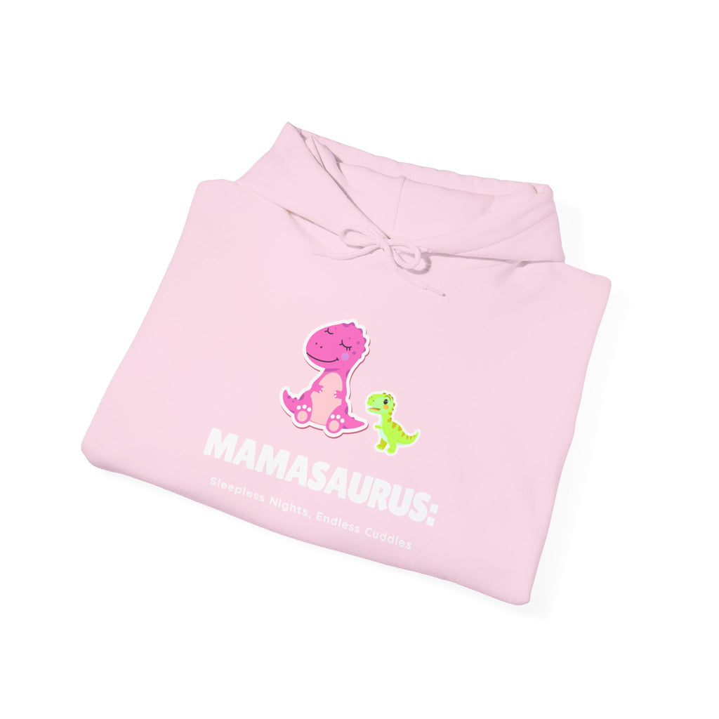 Pink Mama Dino with Baby Hoodie