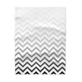 Baby Blanket | Gender Neutral Chevron Ombre Soft Fleece Nursery Throw