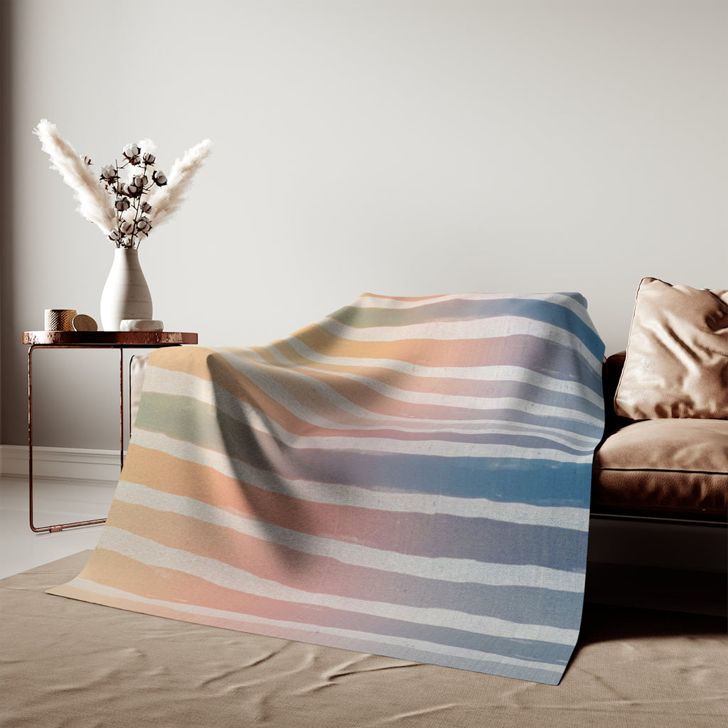 Sunrise Stripes Sweatshirt Blanket