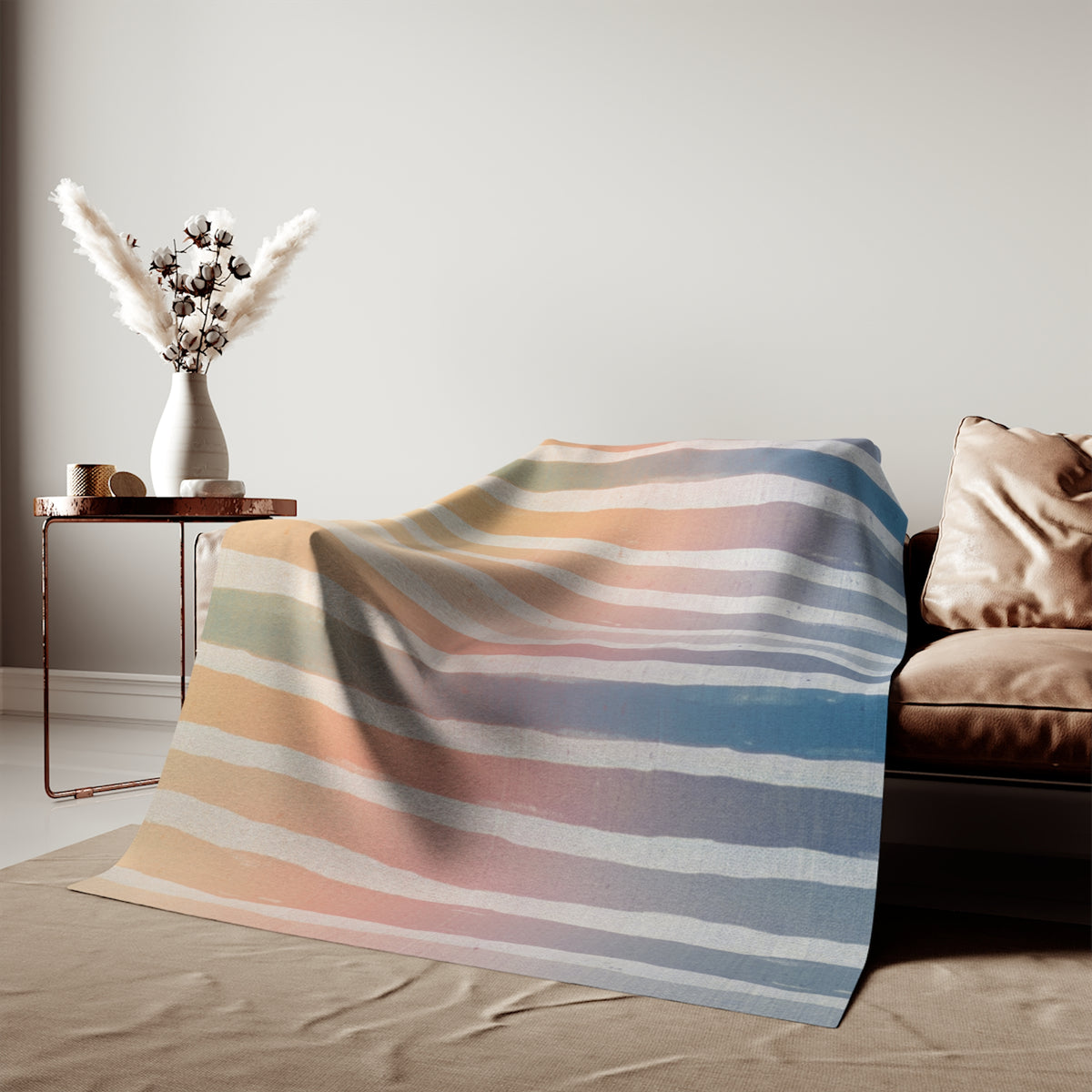 Sunrise Stripes Sweatshirt Blanket
