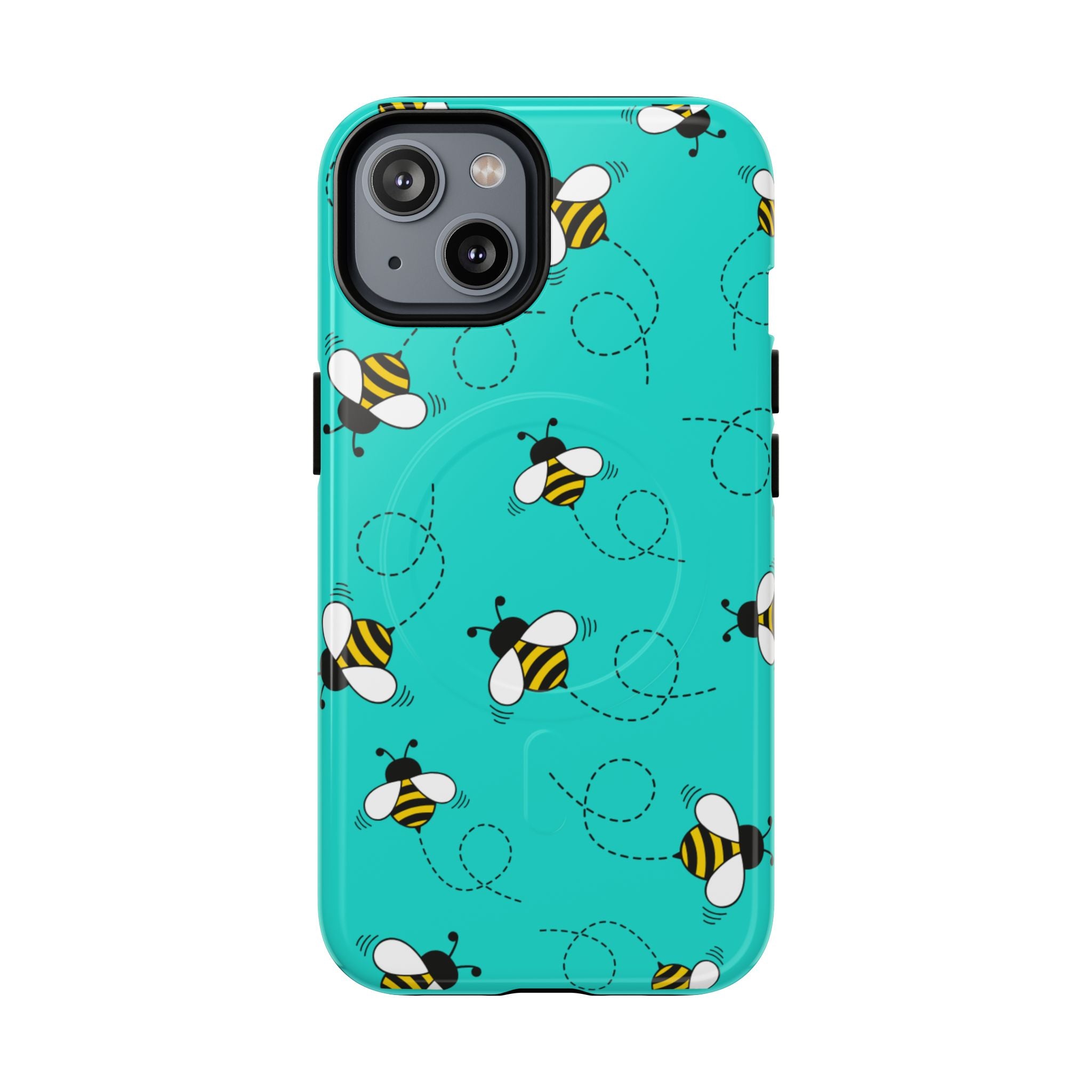 Phone Case | Cute Turquoise Bumblebee Tough Magnetic Phone Case