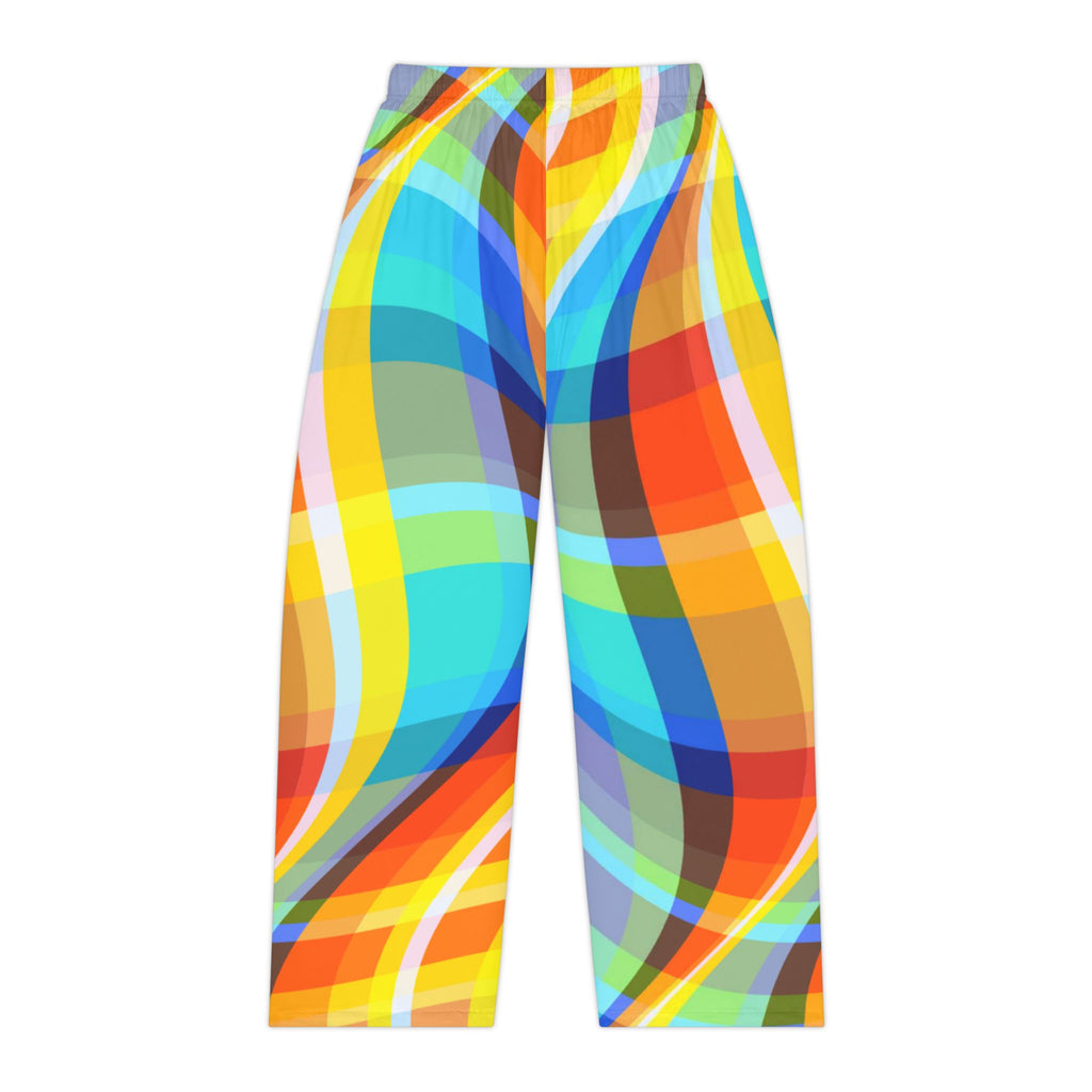 Pajama Pants | Women's Bright Abstract Colorwave Lounge Pajamas