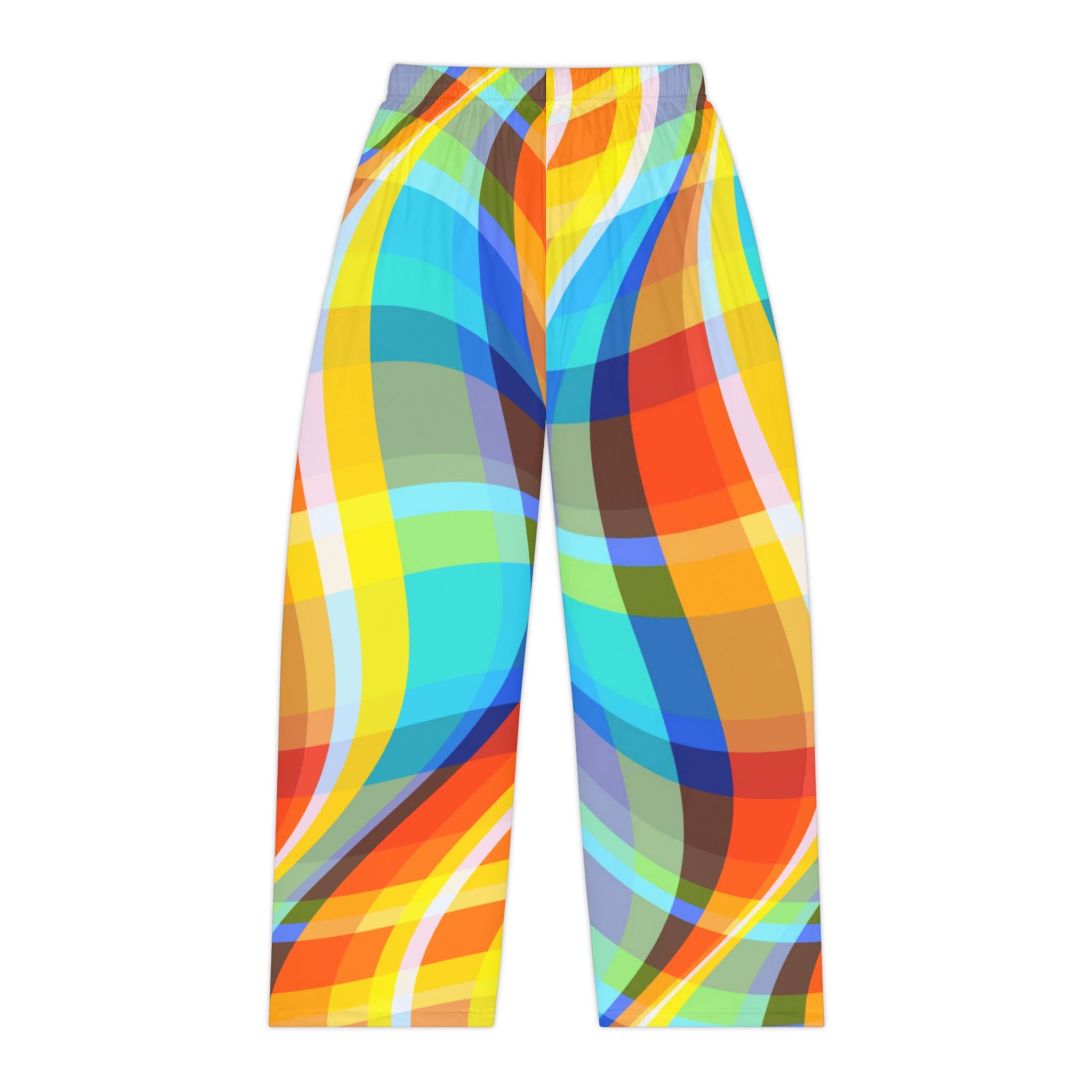 Pajama Pants | Women's Bright Abstract Colorwave Lounge Pajamas