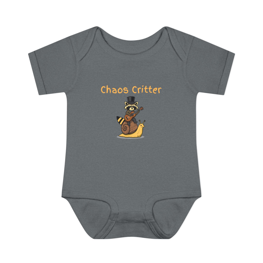 Baby Bodysuit | 'Chaos Critter' Playful Racoon Baby Onesie