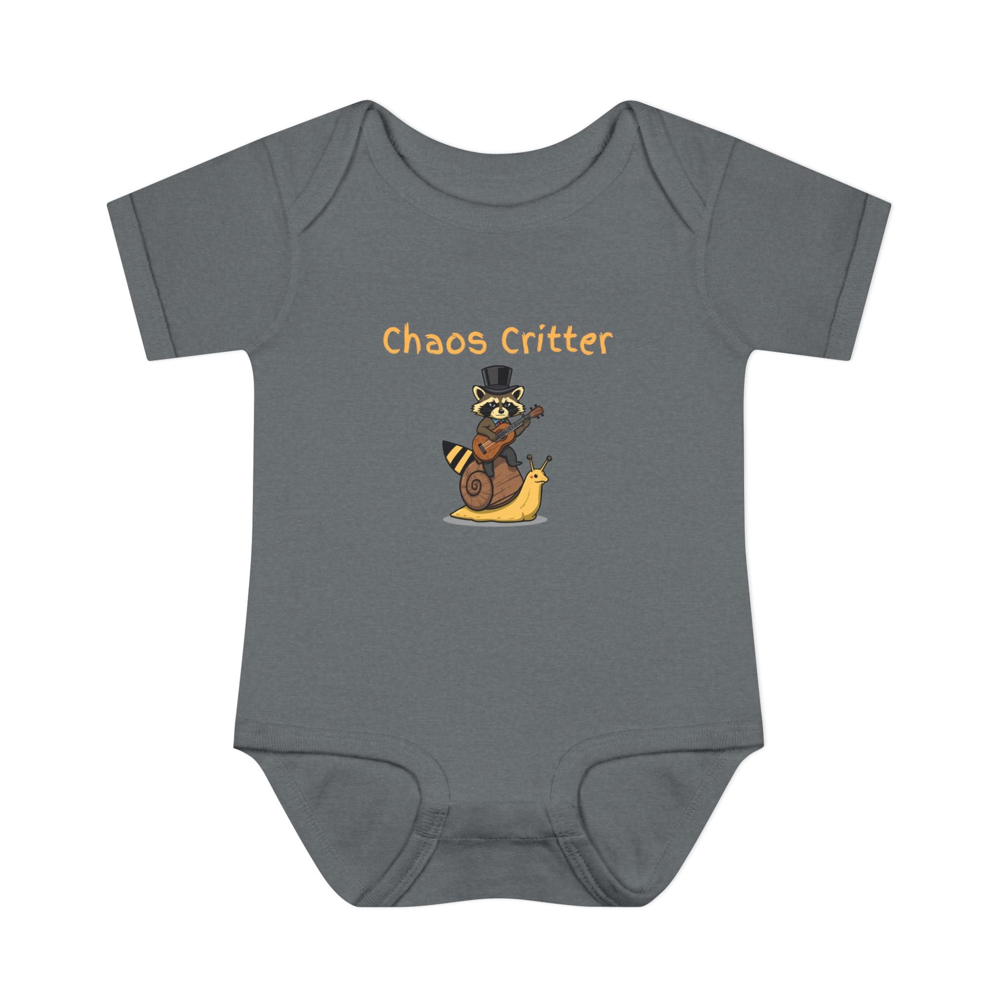 Baby Bodysuit | 'Chaos Critter' Playful Racoon Baby Onesie