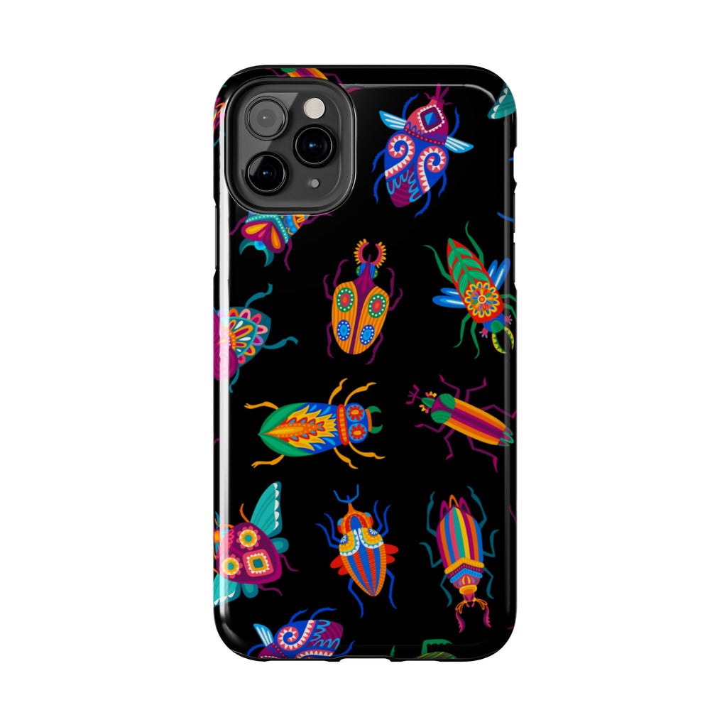 Phone Case | Neon Beetle Pattern Tough Protective Cover