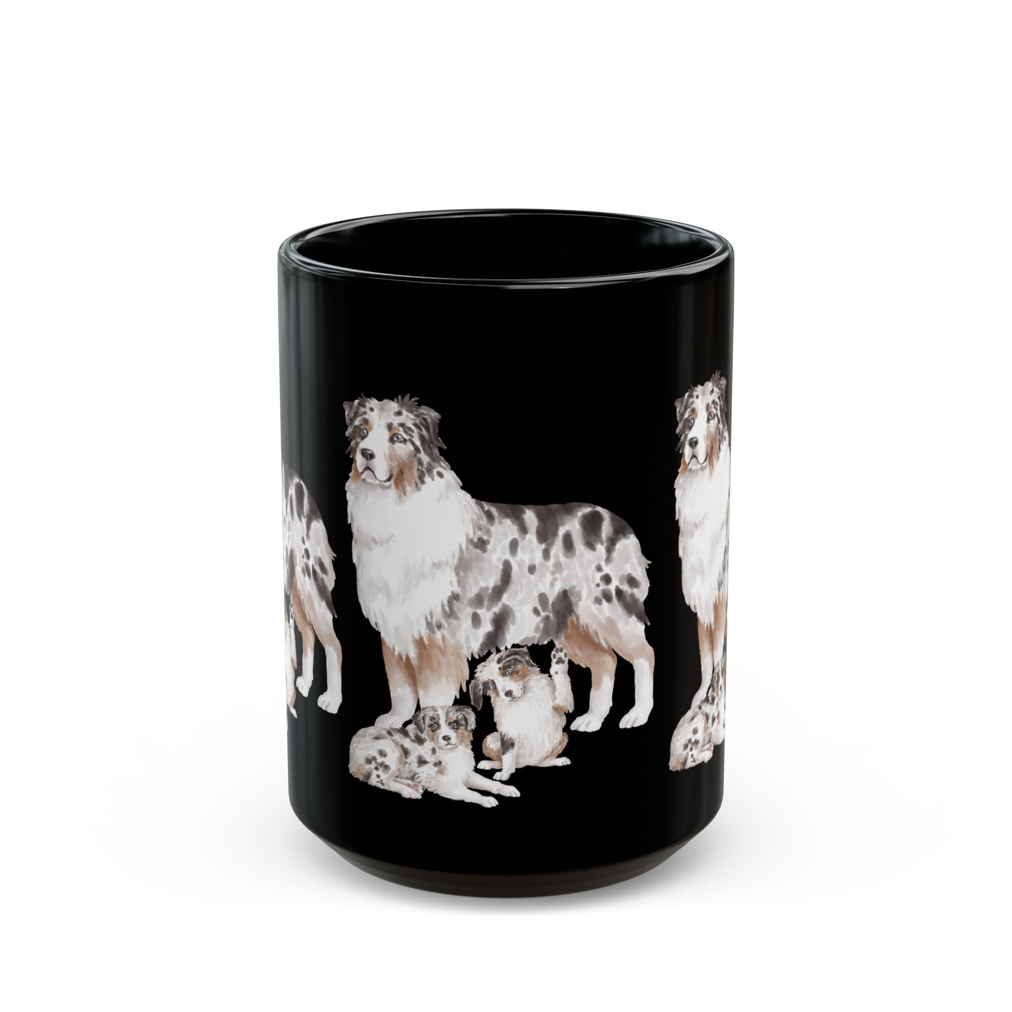 Coffee Mug | Blue Merle Australian Shepherd Ceramic Mug 11oz & 15oz