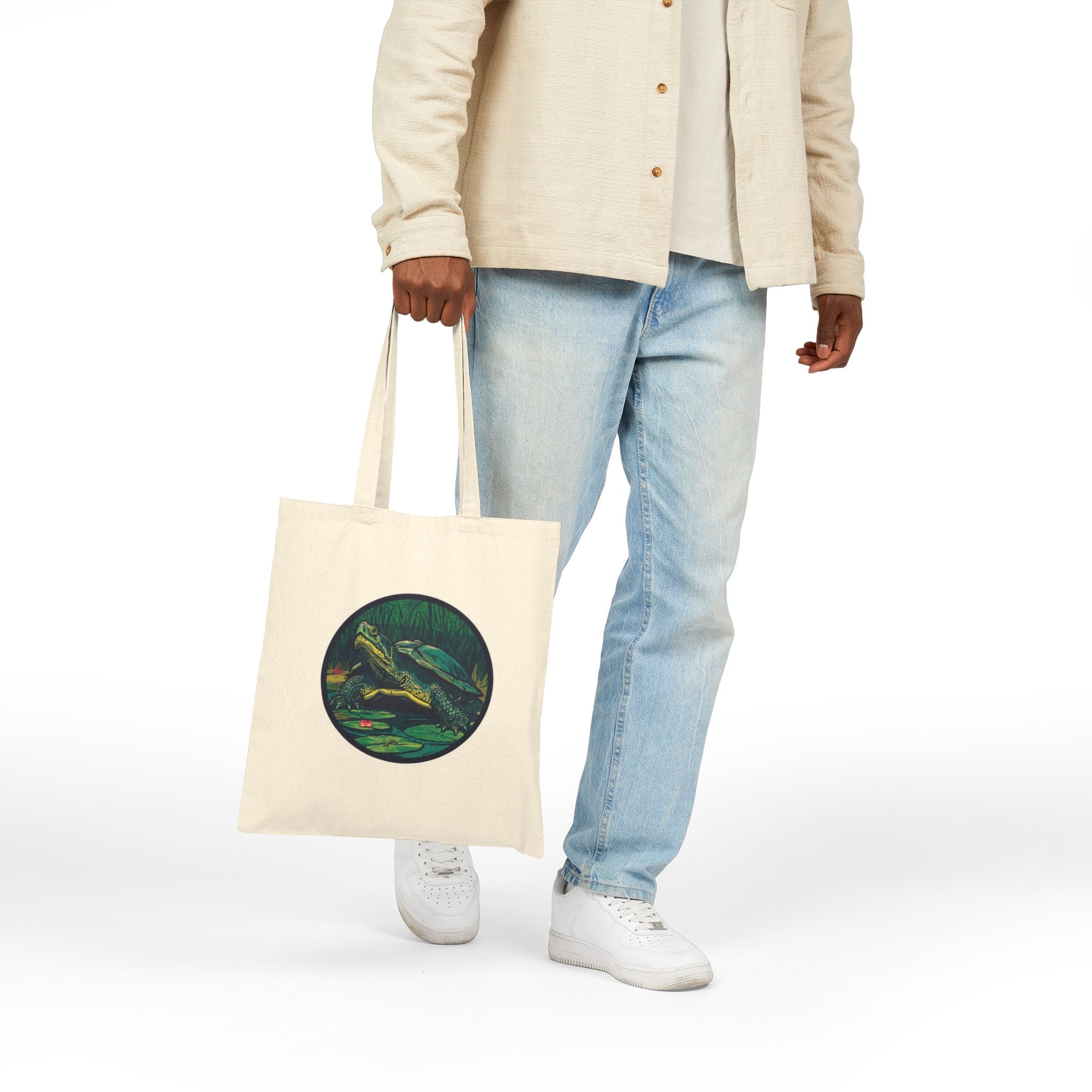 Tote Bag | Vintage Turtle Illustration