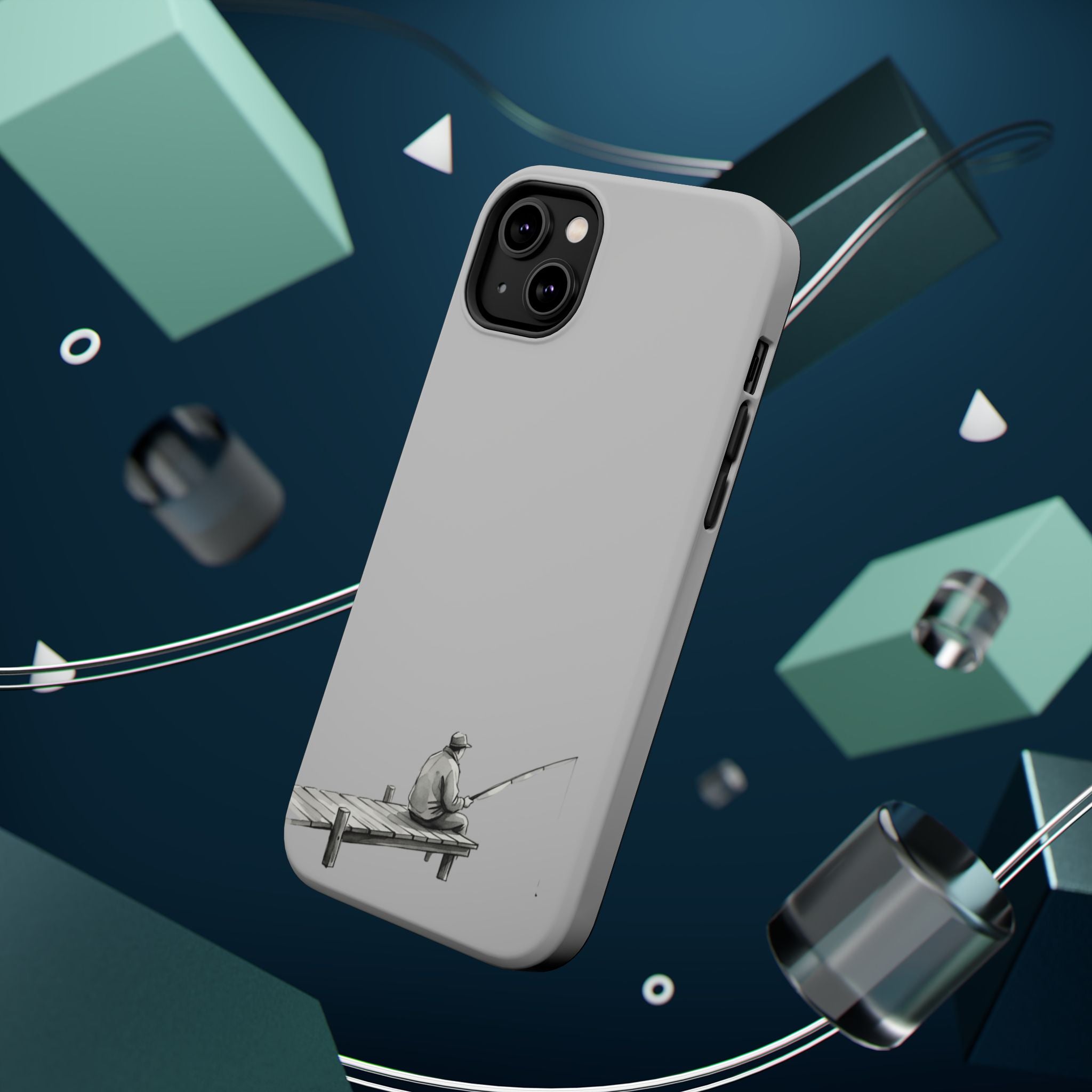 Phone Case | Fishing Dock Minimalist Magnetic Impact-Resistant Case