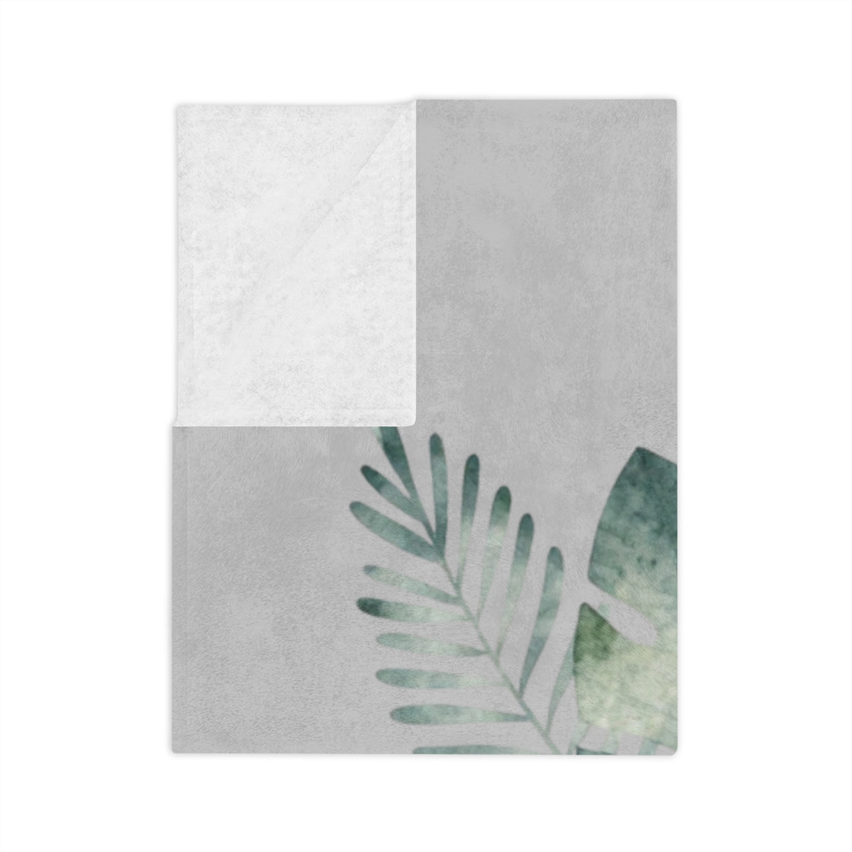 Customizable Watercolor Botanical Microfiber Throw