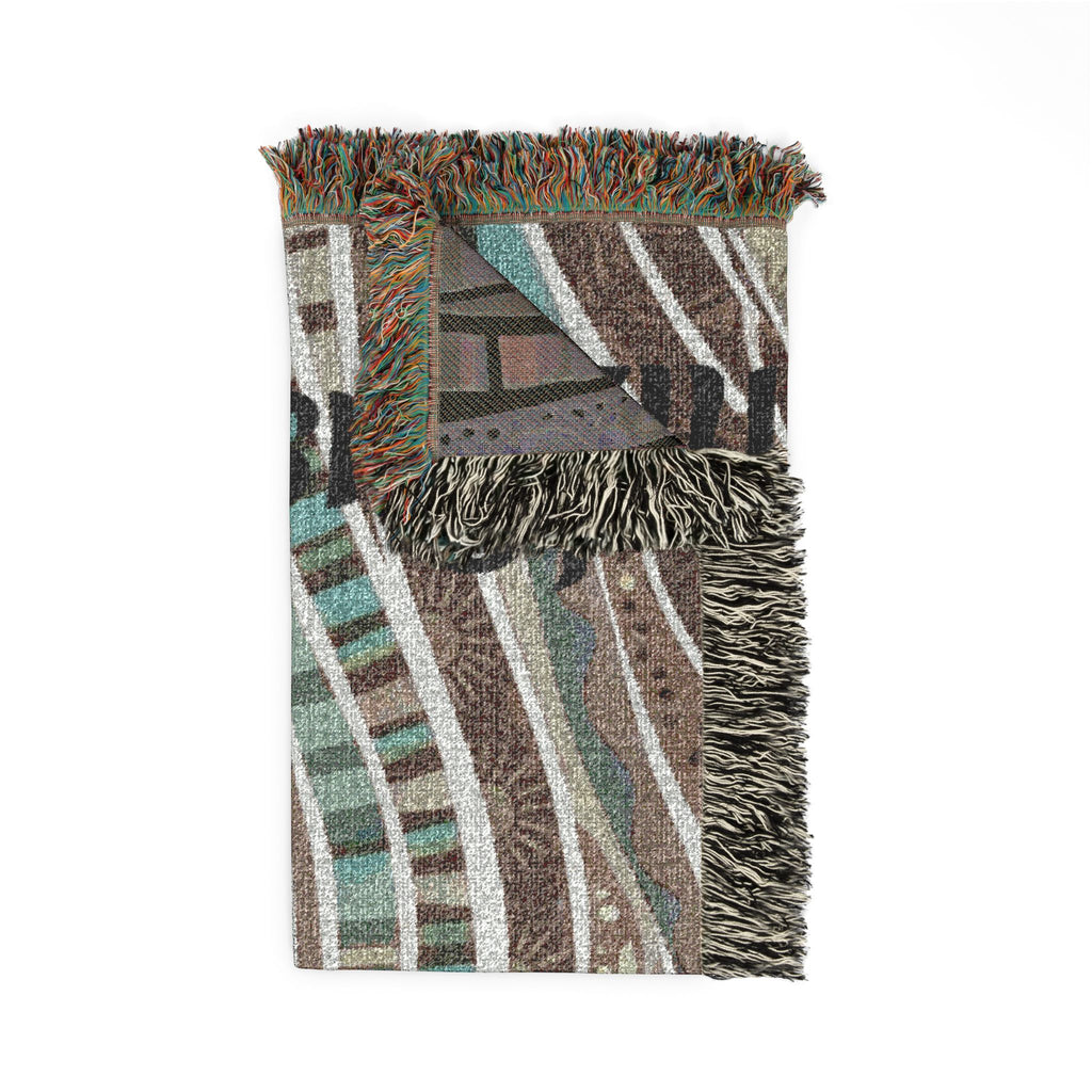Personalized Boho Woven Throw