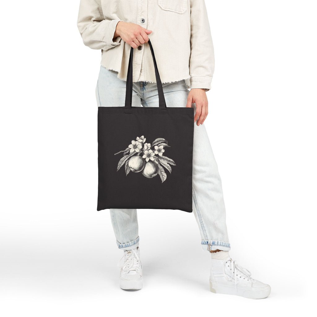 Tote Bag | Vintage Peach Botanical Illustration