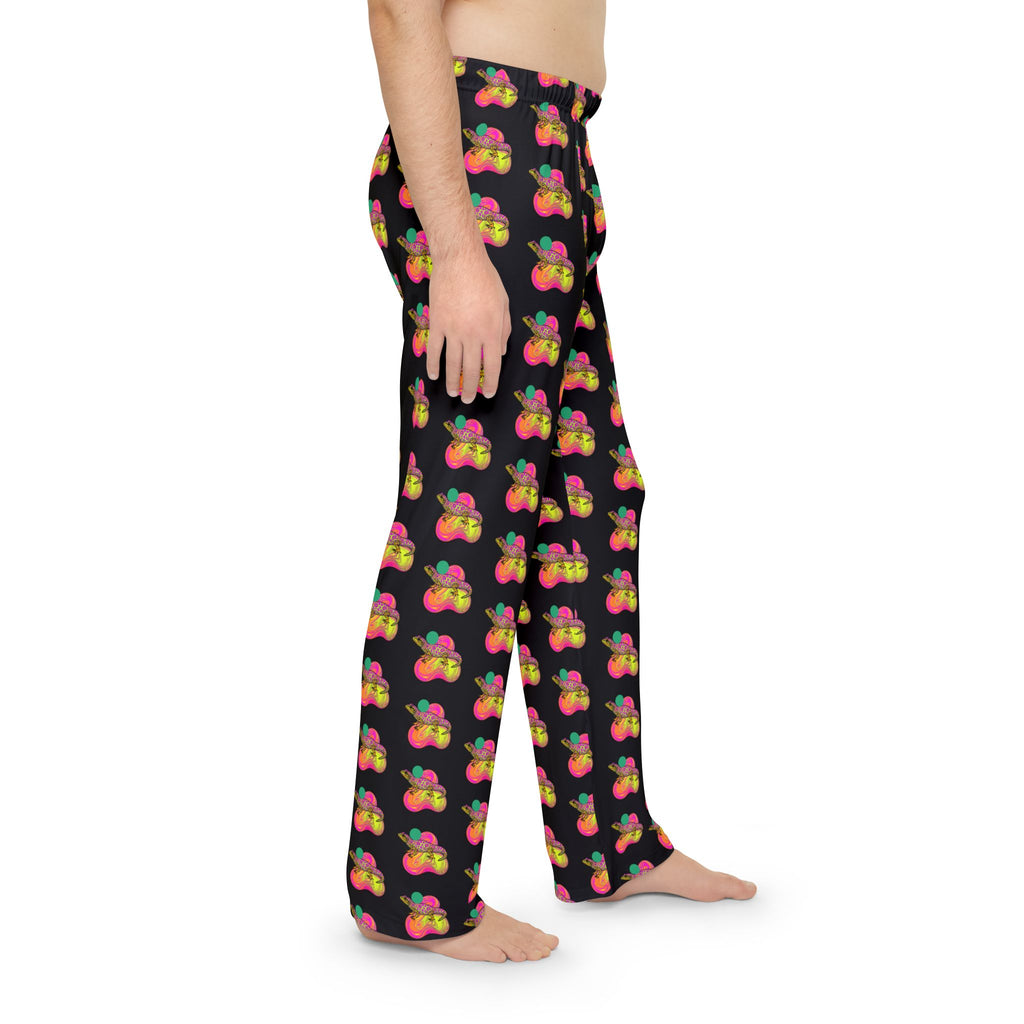 Pajama Pants | Neon Leopard Gecko Pattern