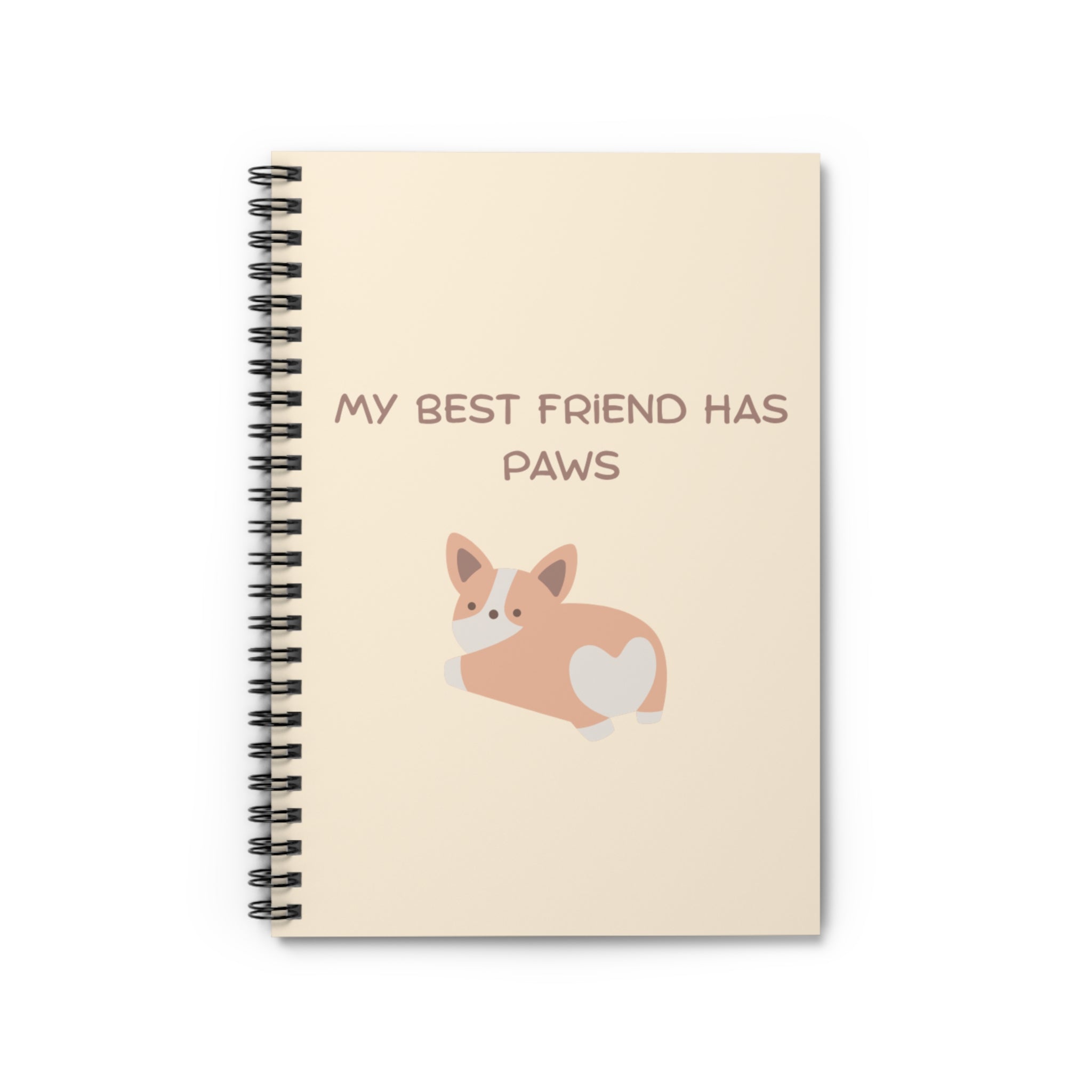 Journal | 'My Best Friend Has Paws' Corgi Spiral Notebook