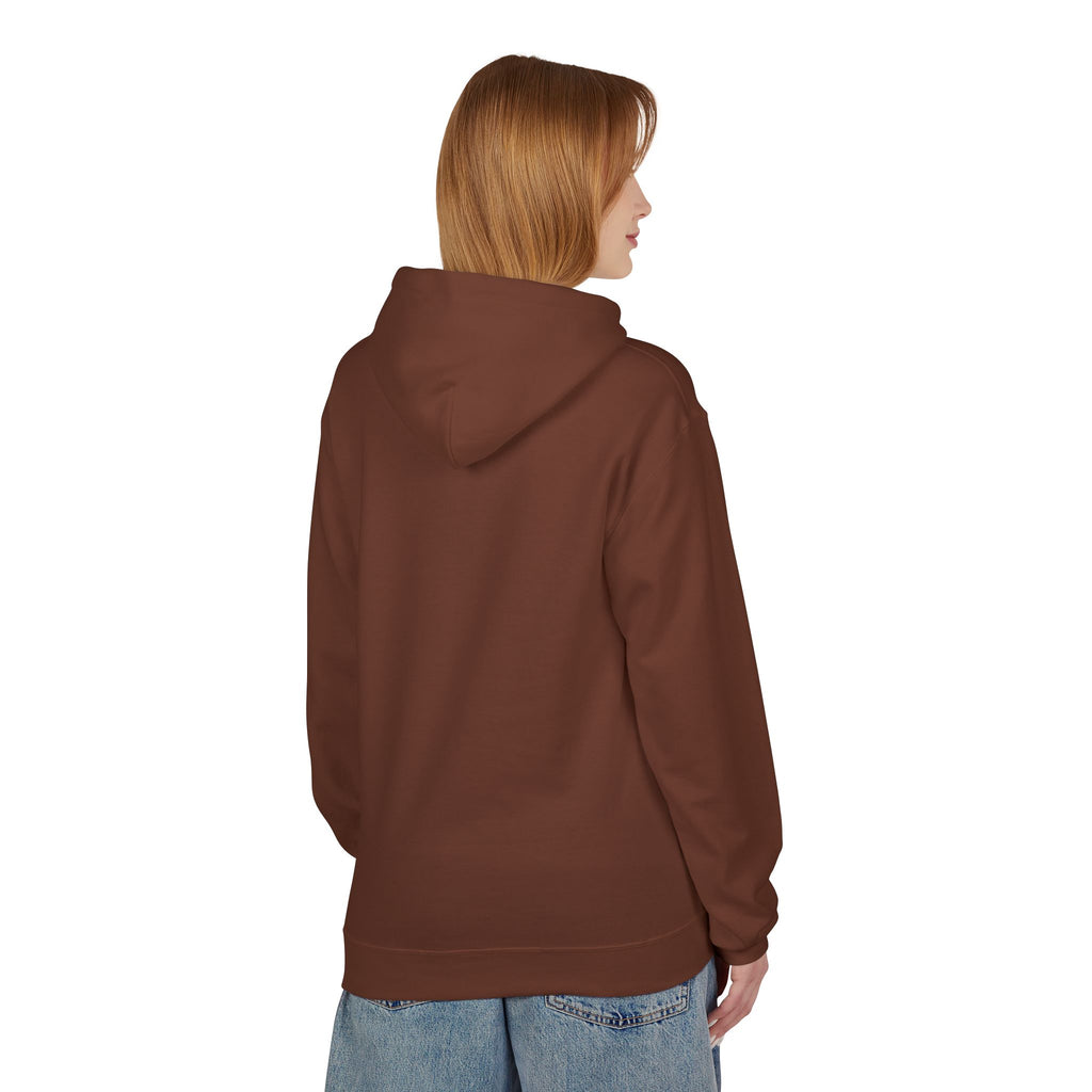 'Mom Life Hustle' Retro Hoodie | Delicate Line Illustration of a Mother & Baby