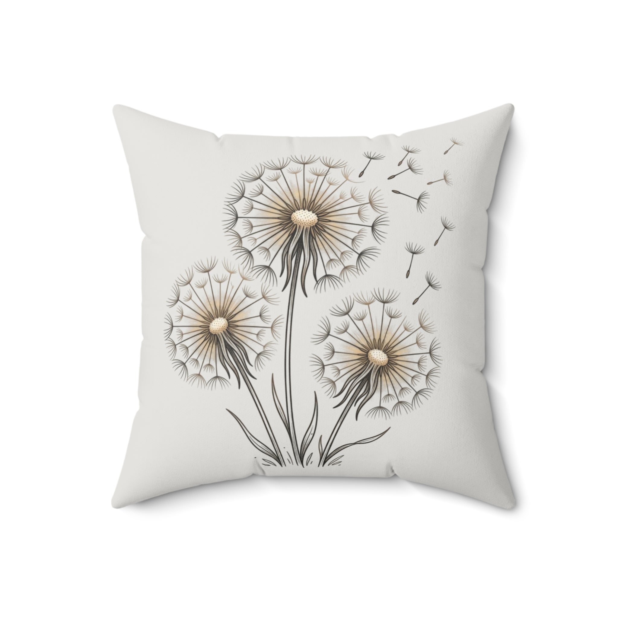 Throw Pillow | Dandelion Blooms Decorative Pillow