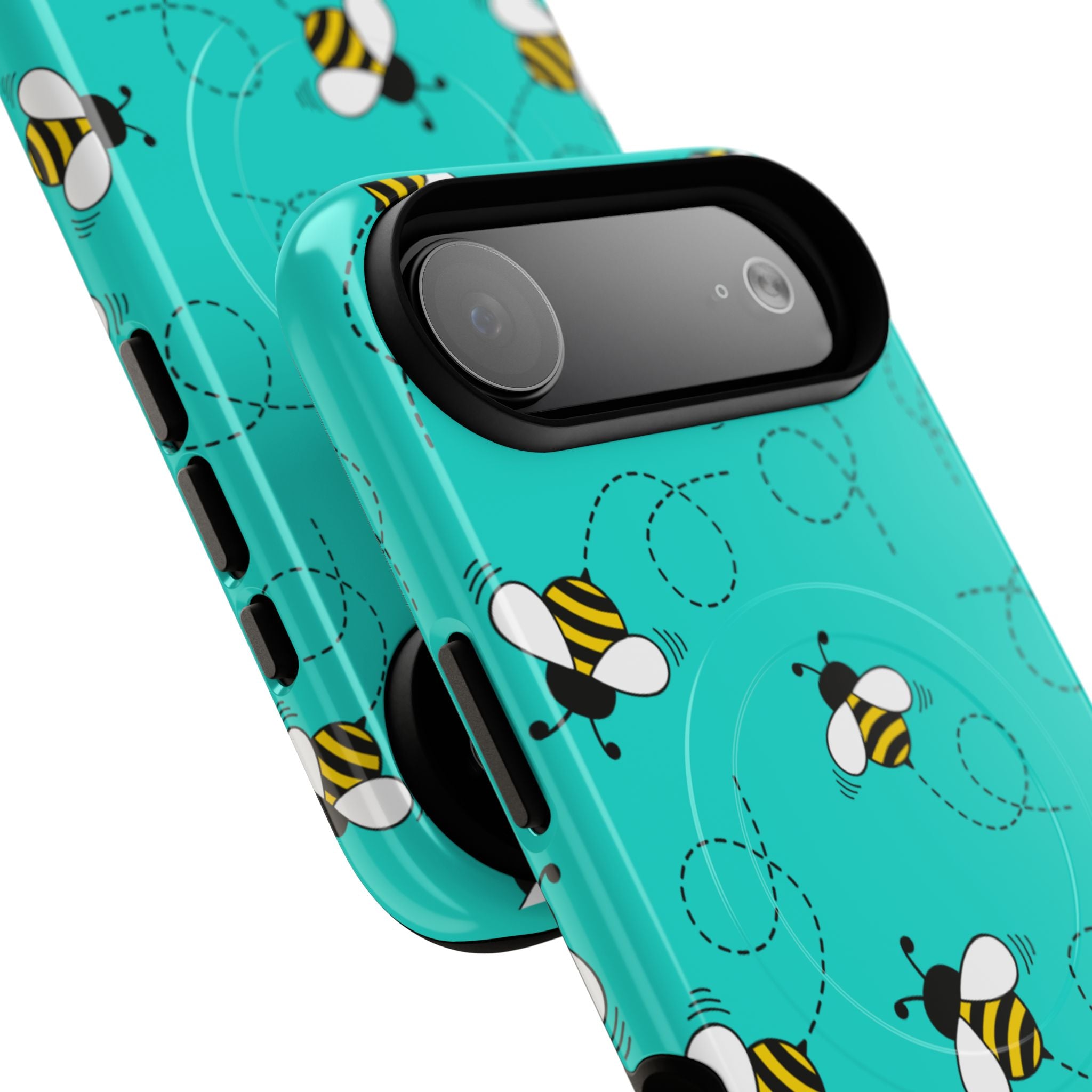 Phone Case | Cute Turquoise Bumblebee Tough Magnetic Phone Case