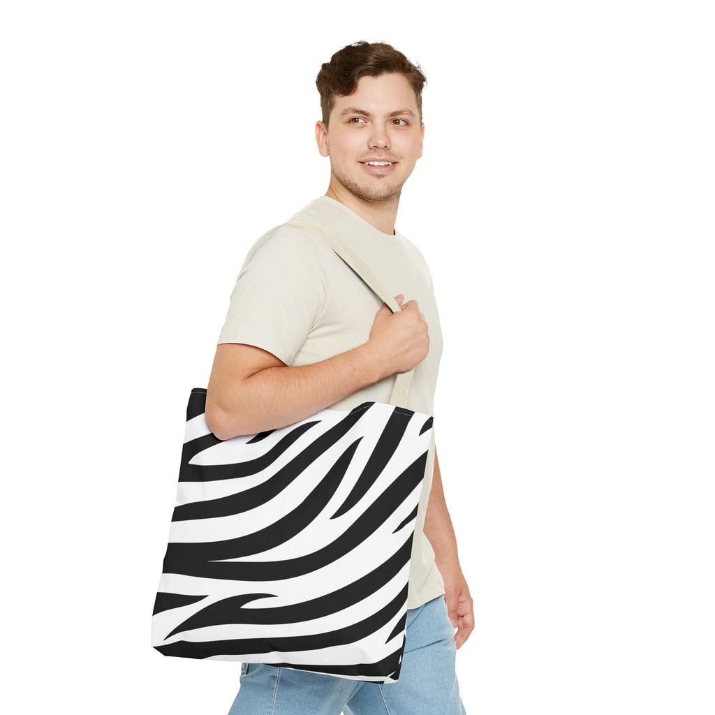 Tote Bag — Black & White Zebra Print  Fashion Tote