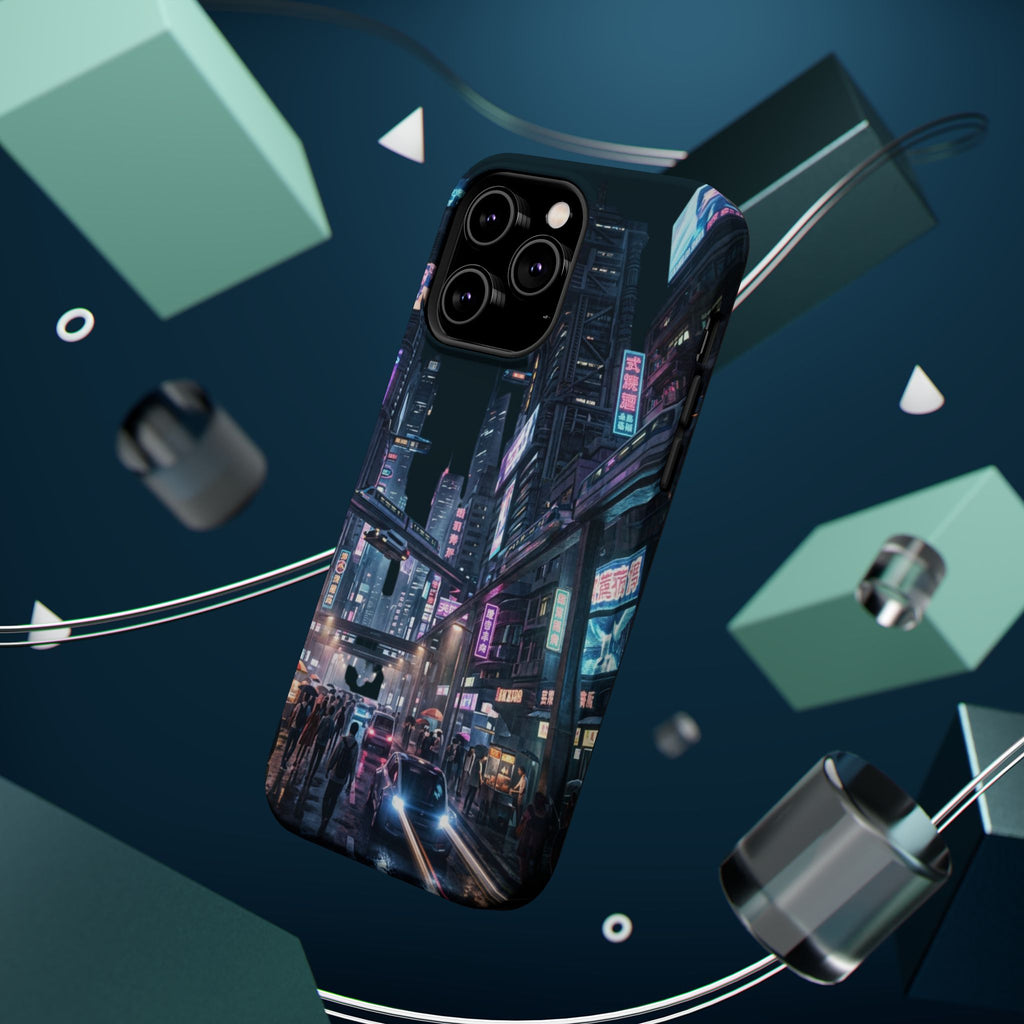 Phone Case | Cyberpunk City Magnetic Impact-Resistant Phone Cover