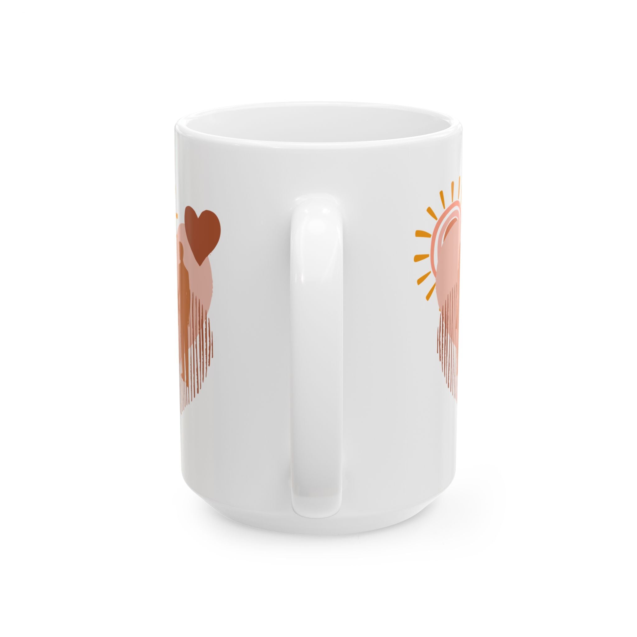 Coffee Mug | Romantic Heart Silhouette Coffee Cup (11oz/15oz)