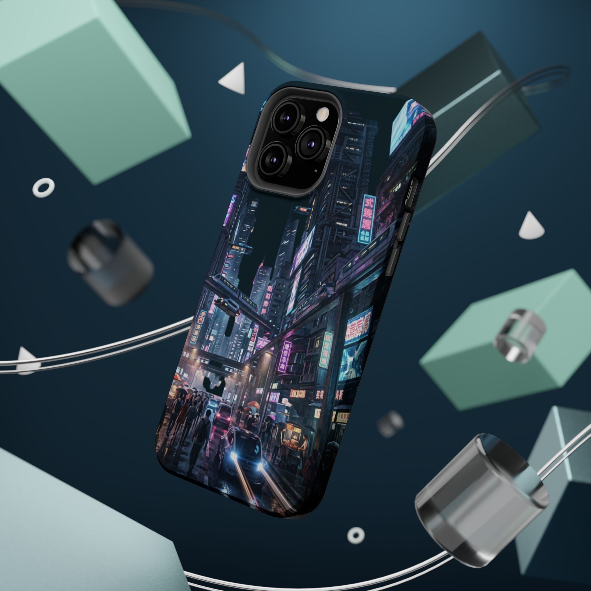 Phone Case | Cyberpunk City Magnetic Impact-Resistant Phone Cover