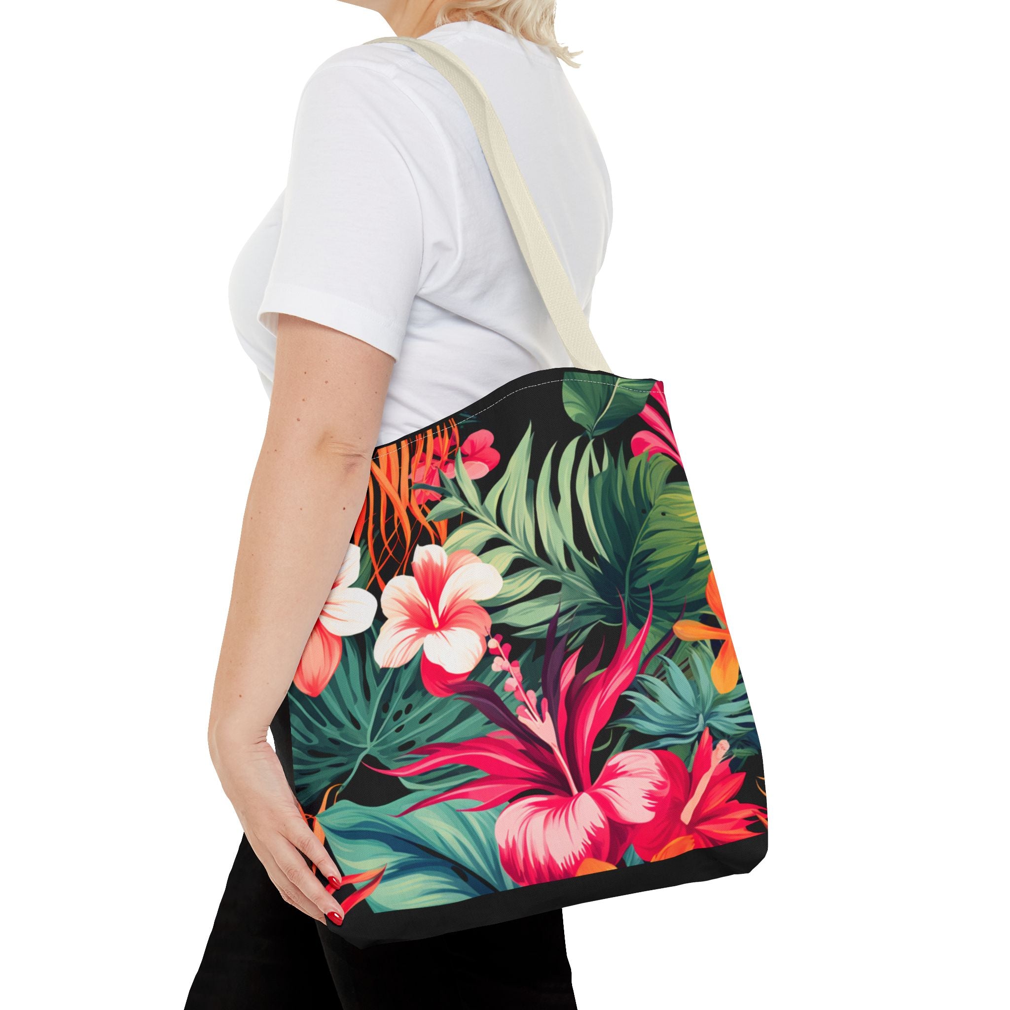 Tote Bag | Vibrant Tropical Beach & Market Tote