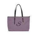 Handbag | Customizable Monogrammed Mauve Shoulder Tote Bag