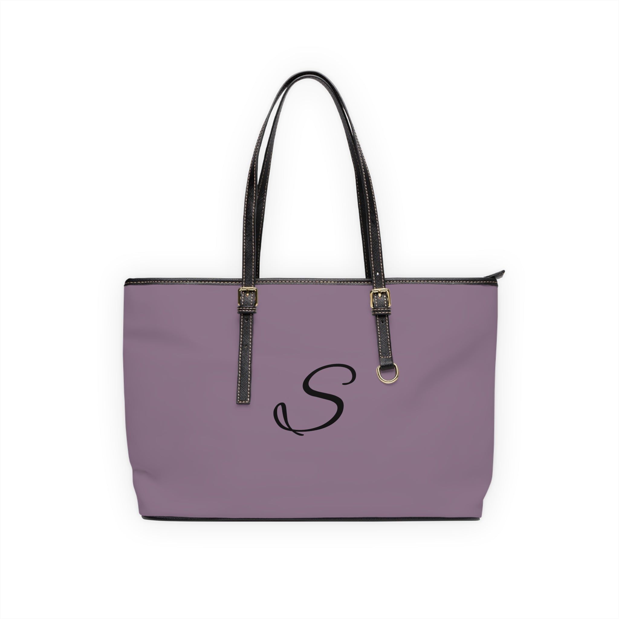 Handbag | Customizable Monogrammed Mauve Shoulder Tote Bag