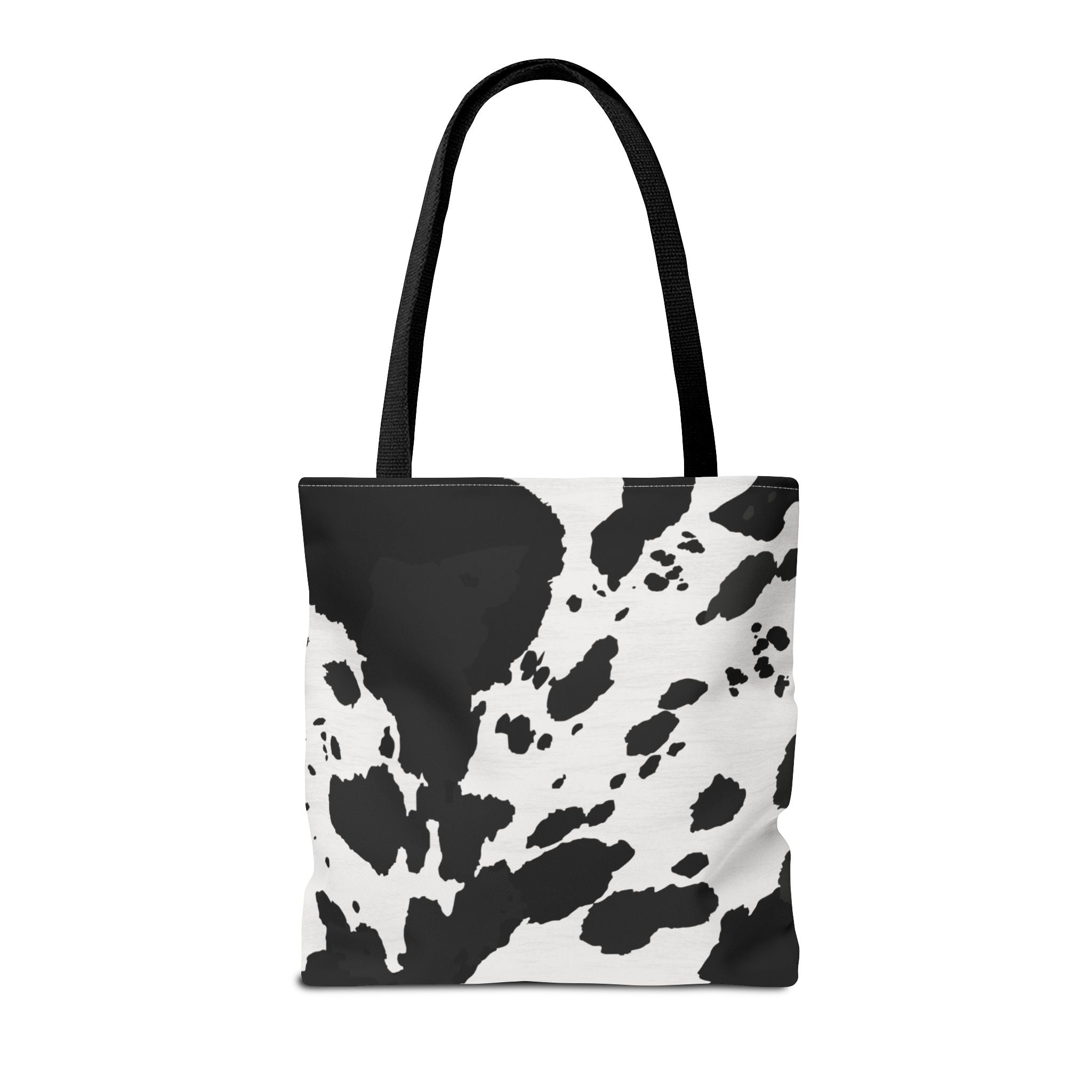 Tote Bag | Black & White Cow Print Patterned Shoulder Tote