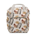 Diaper Backpack | Multifunctional Baby Changing Bag in Neutral Boho Rainbows