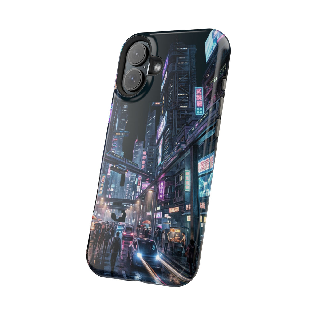 Phone Case | Cyberpunk City Magnetic Impact-Resistant Phone Cover