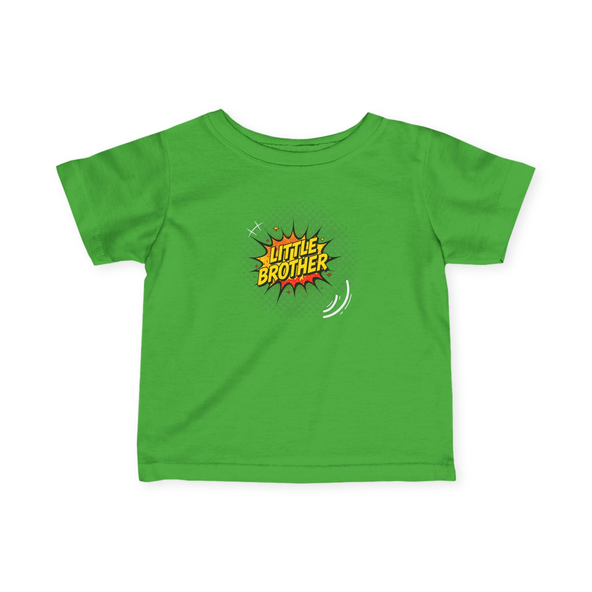 T-Shirt | 'Little Brother' Comic Burst Infant Sibling Tee