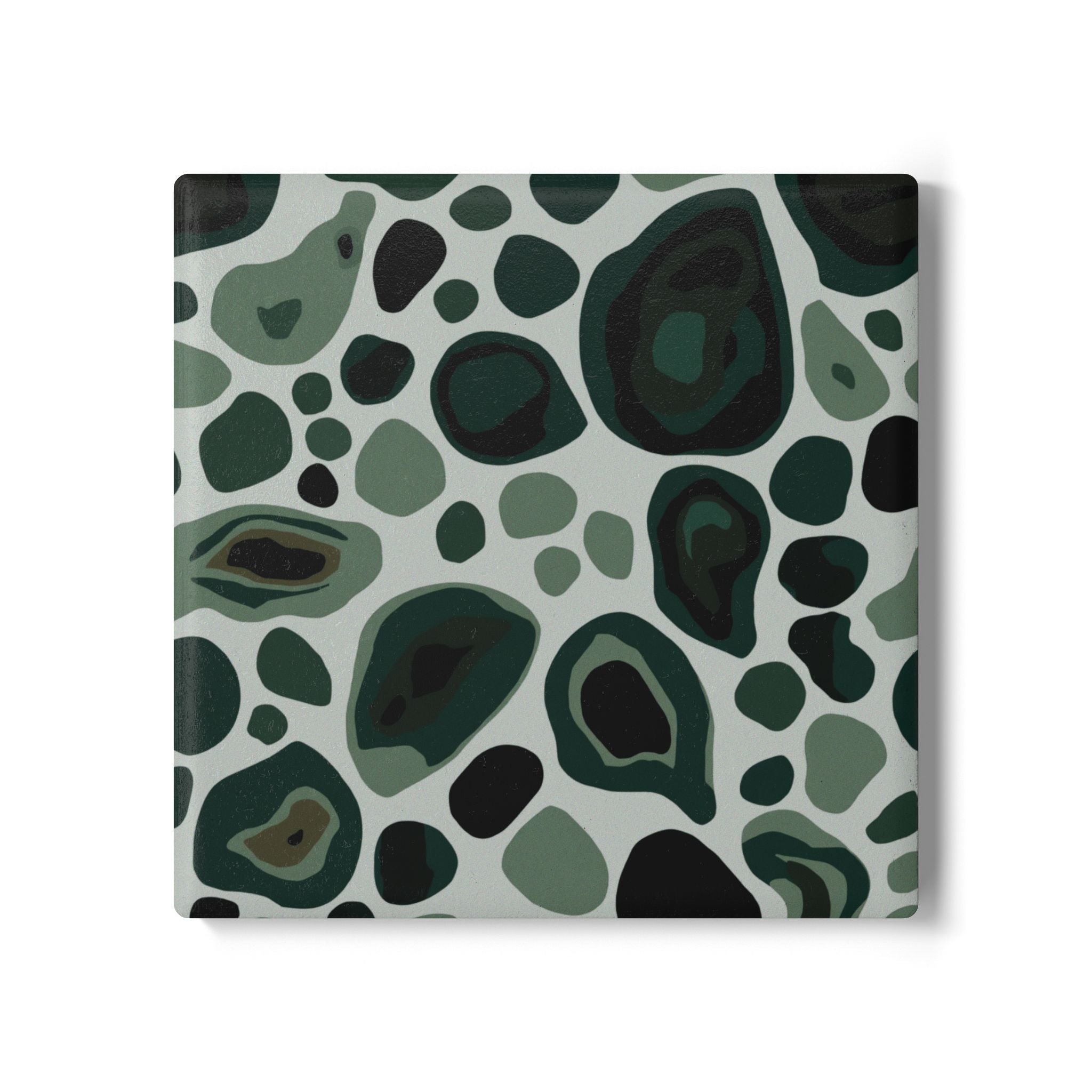 Ceramic Coasters | Modern Abstract Stone Print