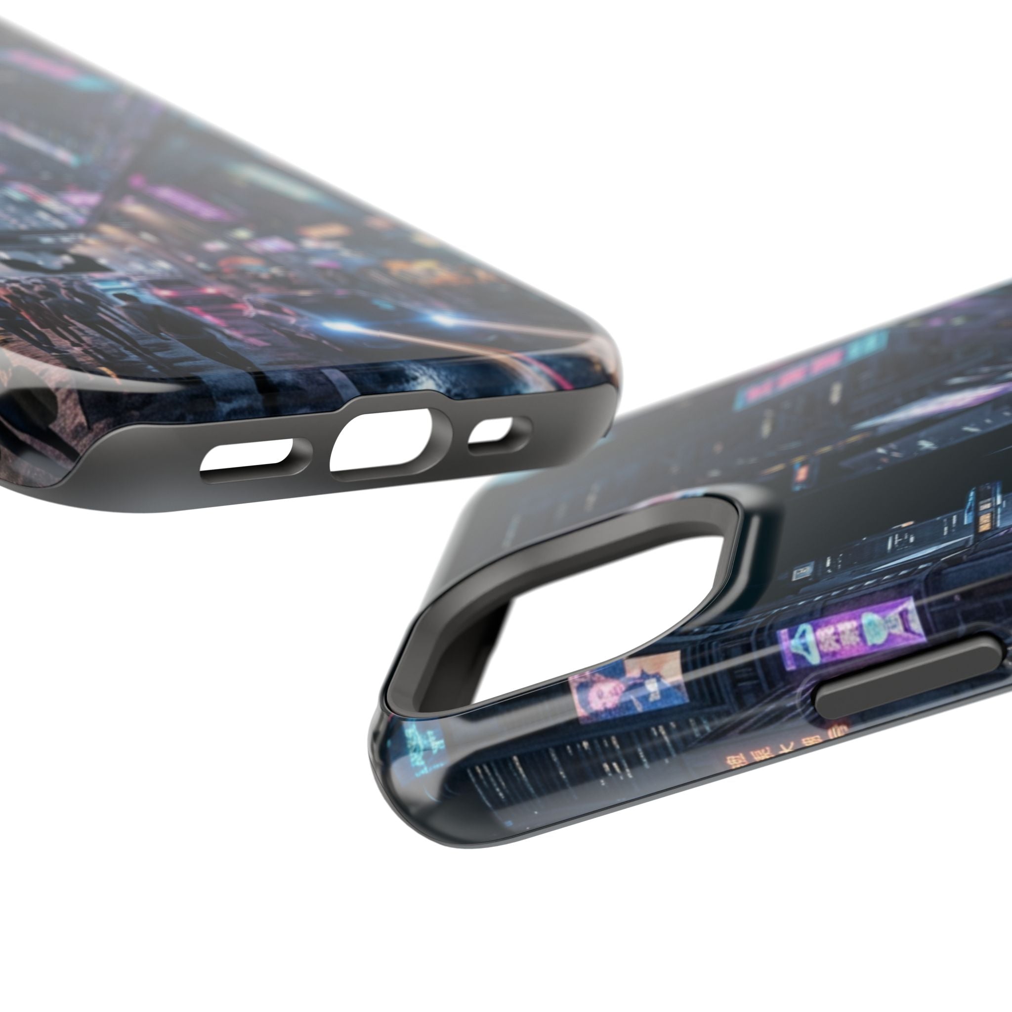 Phone Case | Cyberpunk City Magnetic Impact-Resistant Phone Cover